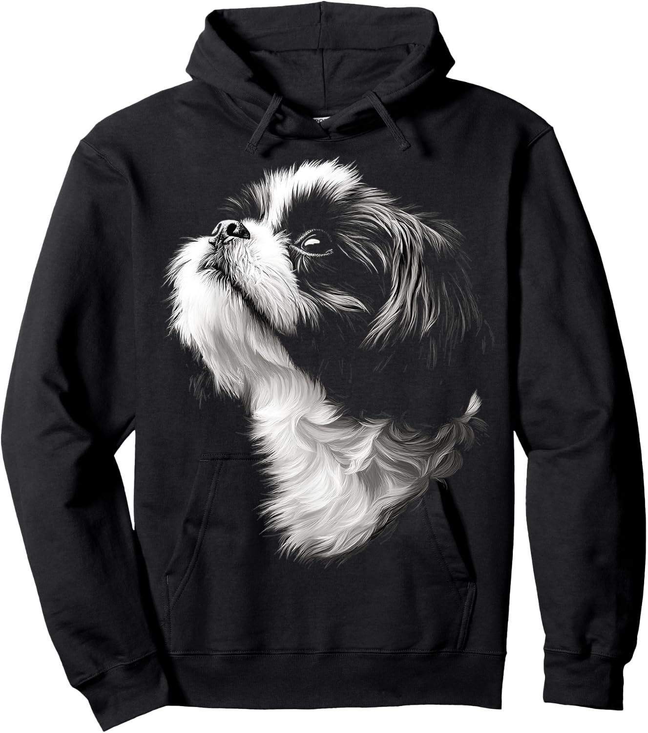 Shih Tzu Dog Graphic Pet Artwork Shih Tzu Hoodie - Hoodie | Black
