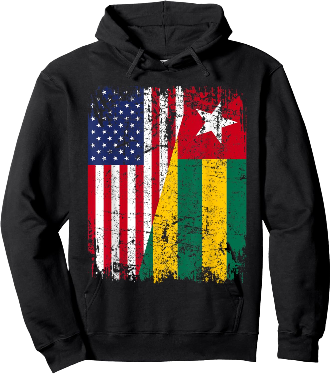 TOGOLESE American Flag | Men Women Kids | TOGO Hoodie - Hoodie | Black
