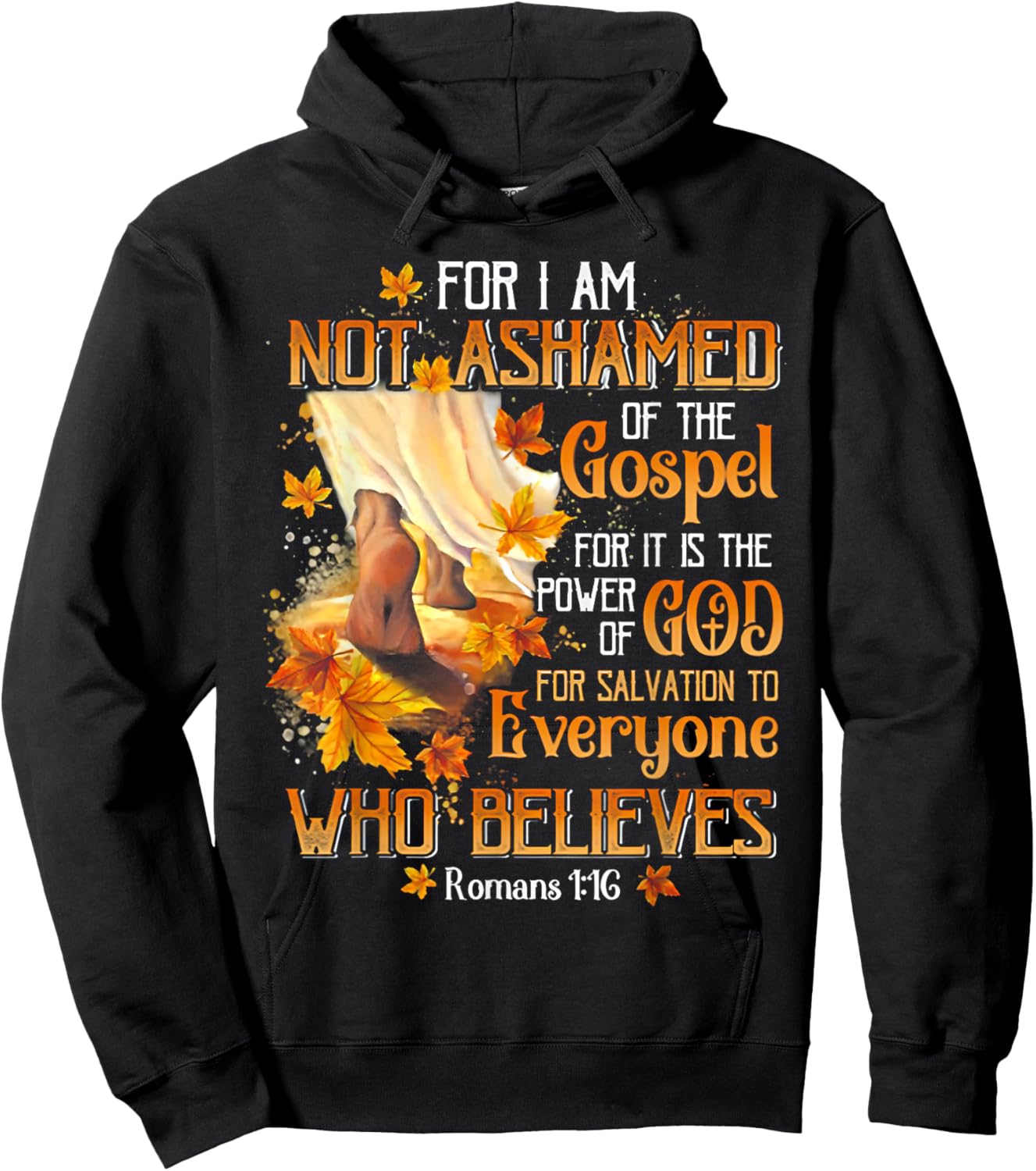 For I Am Not Ashamed Of The Gospel For It Is The Power Hoodie - Hoodie | Black