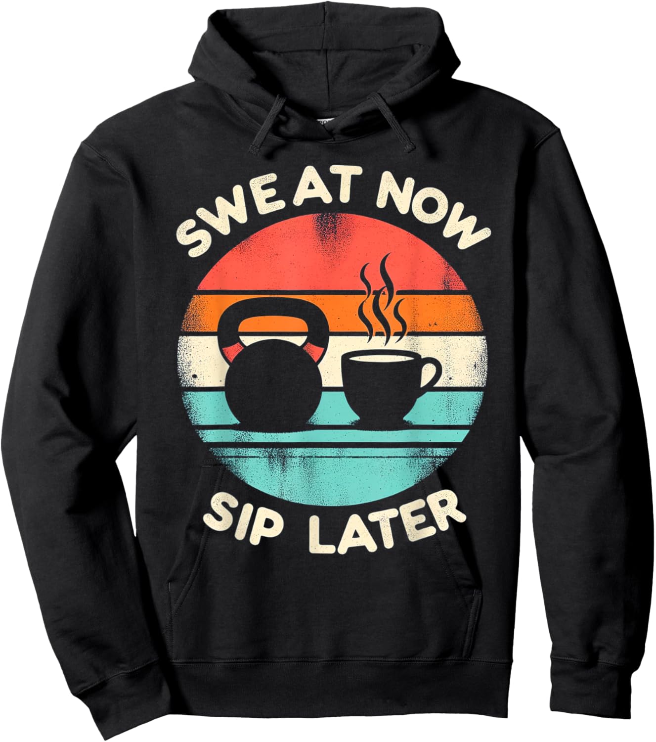 Workout Coffee Lover: Kettlebell & Espresso Enthusiast Gym Hoodie - Hoodie | Black