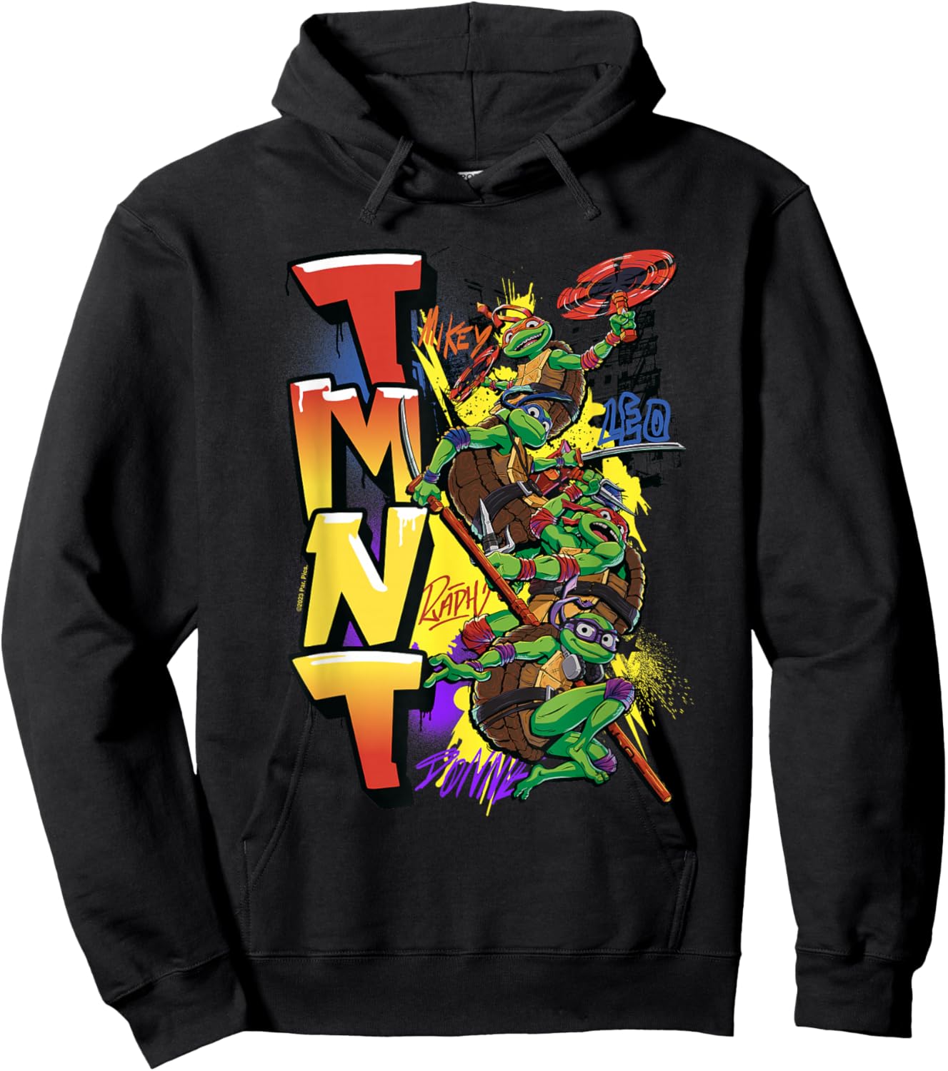 Teenage Mutant Ninja Turtles: Mutant Mayhem NYC Graffiti Hoodie - Hoodie | Black