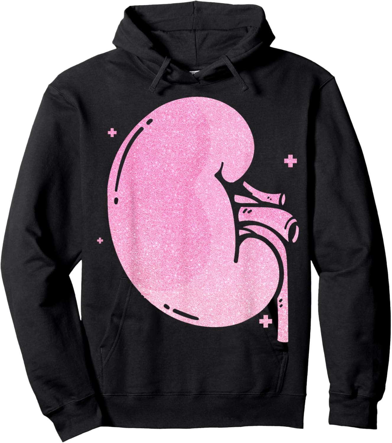 Dialysis Nurse Tech Technician Kidney Pink Diamonds Hoodie - Hoodie | Black