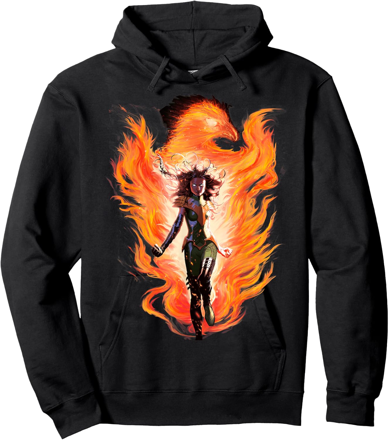 Marvel X-Men Rise of The Dark Phoenix Flames Graphic Hoodie - Hoodie | Black