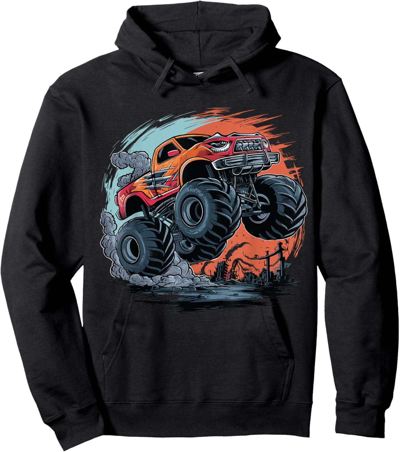 Monster Truck for toddlers Youth & Adults Hoodie - Hoodie | Black