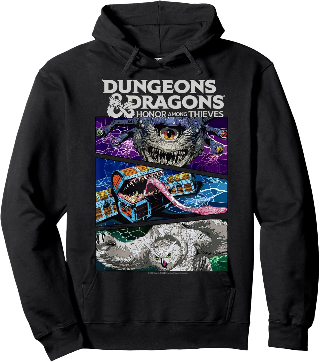 Dungeons & Dragons: Honor Among Thieves Monster Panel Stack Hoodie - Hoodie | Black