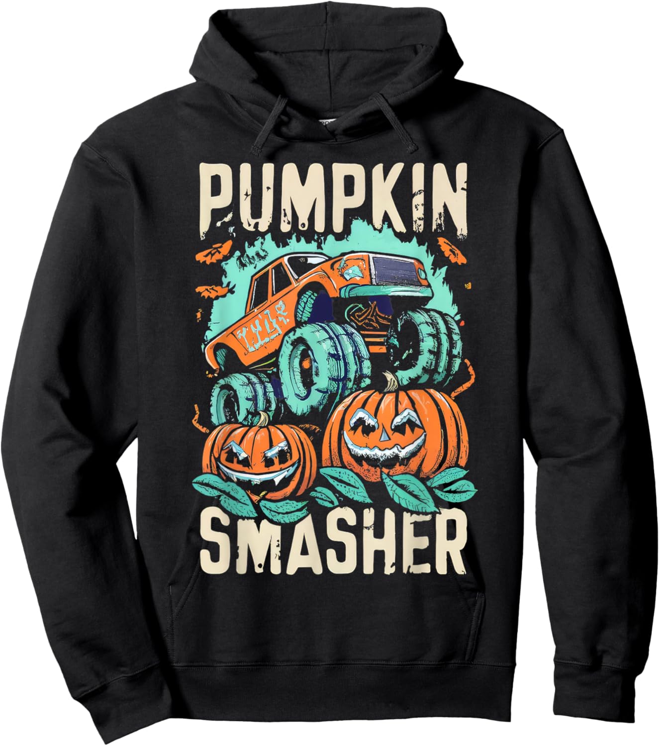 Halloween Monster Truck Halloween Costume Hoodie - Hoodie | Black