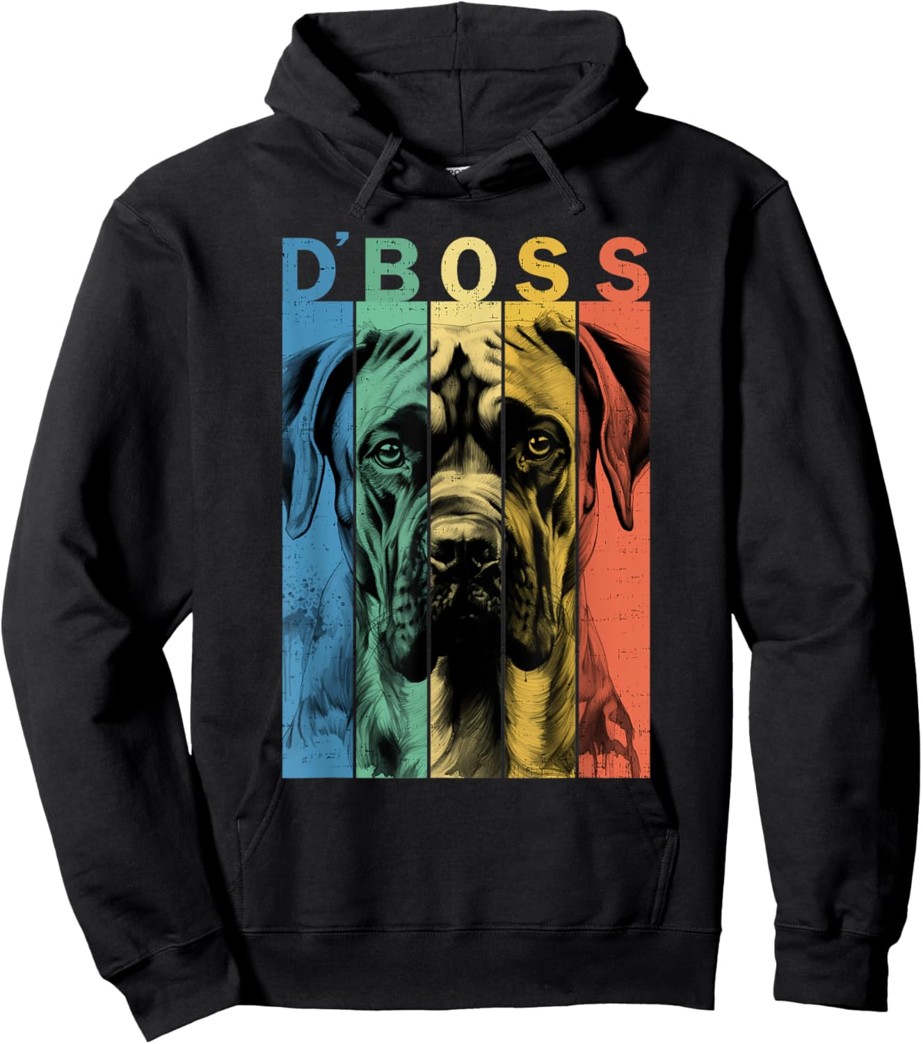 Der lustige Boerboel Boss Mama Papa Hundeliebhaber Hoodie - Hoodie | Black