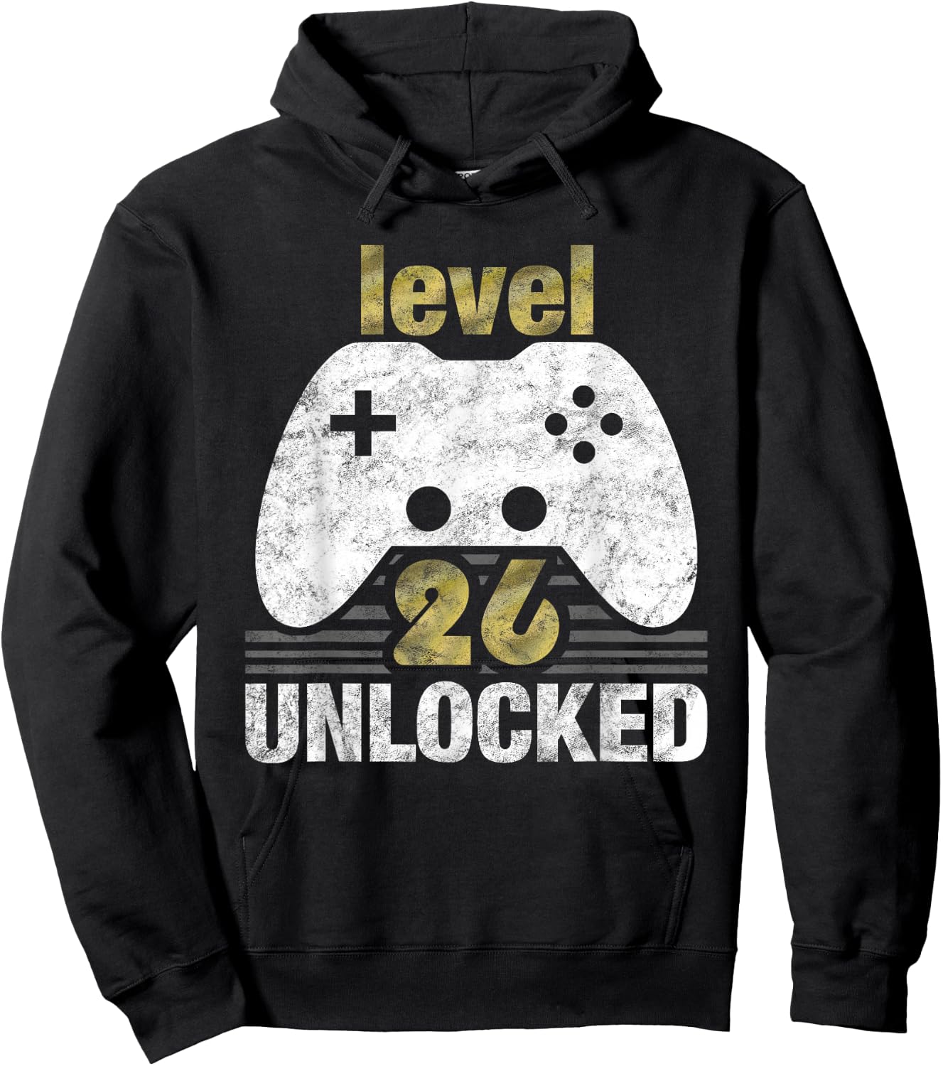 Level 26 Unlocked 26th Birthday 26 Year Old Gift Gamers Hoodie - Hoodie | Black