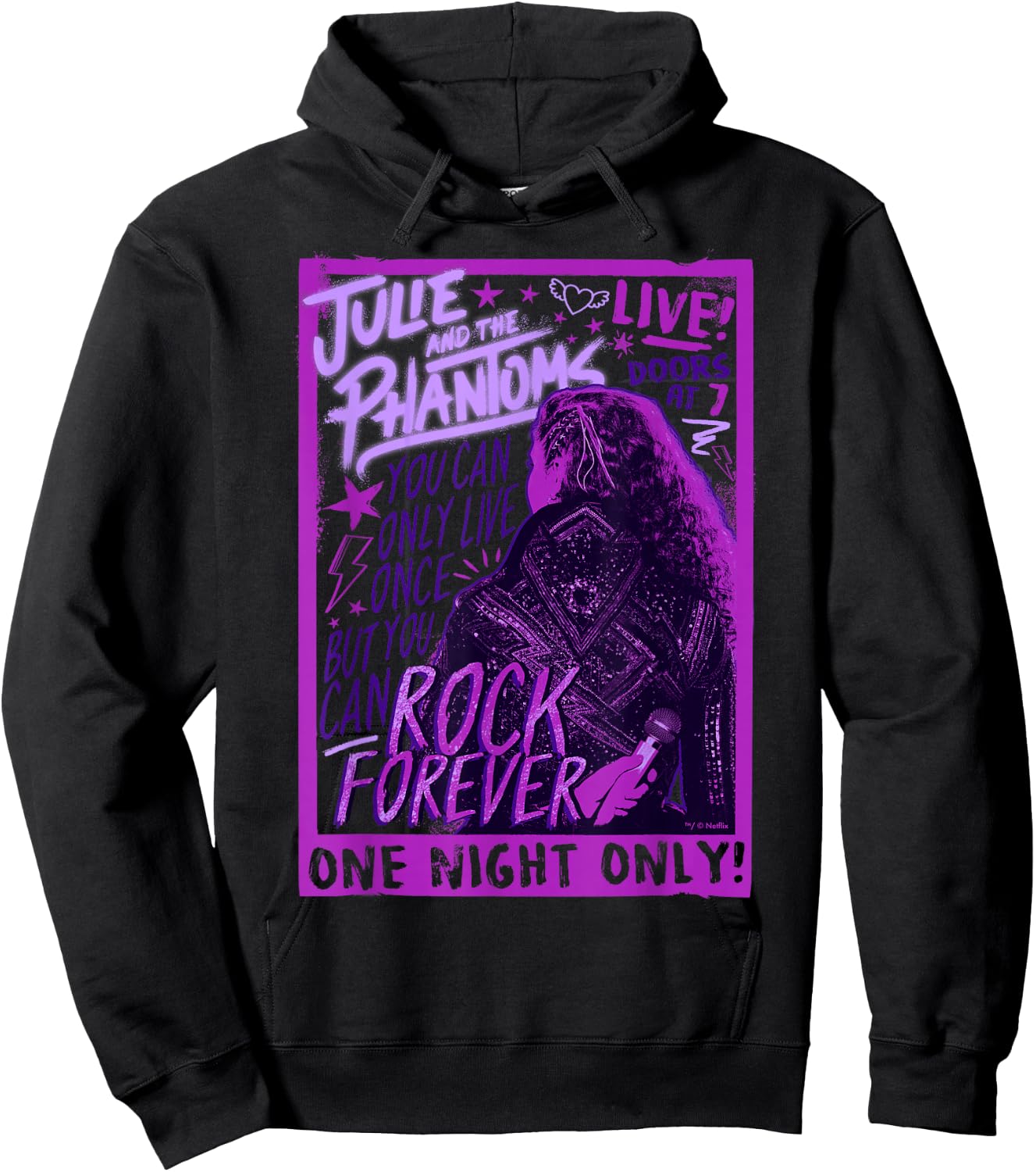 Julie And The Phantoms One Night Only Poster Hoodie - Hoodie | Black