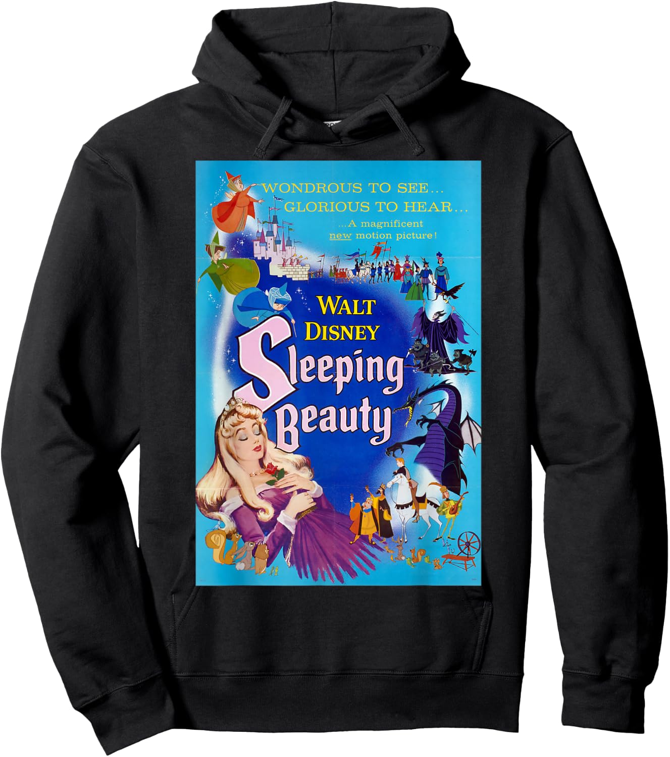 Disney Sleeping Beauty Classic Poster Hoodie - Hoodie | Black