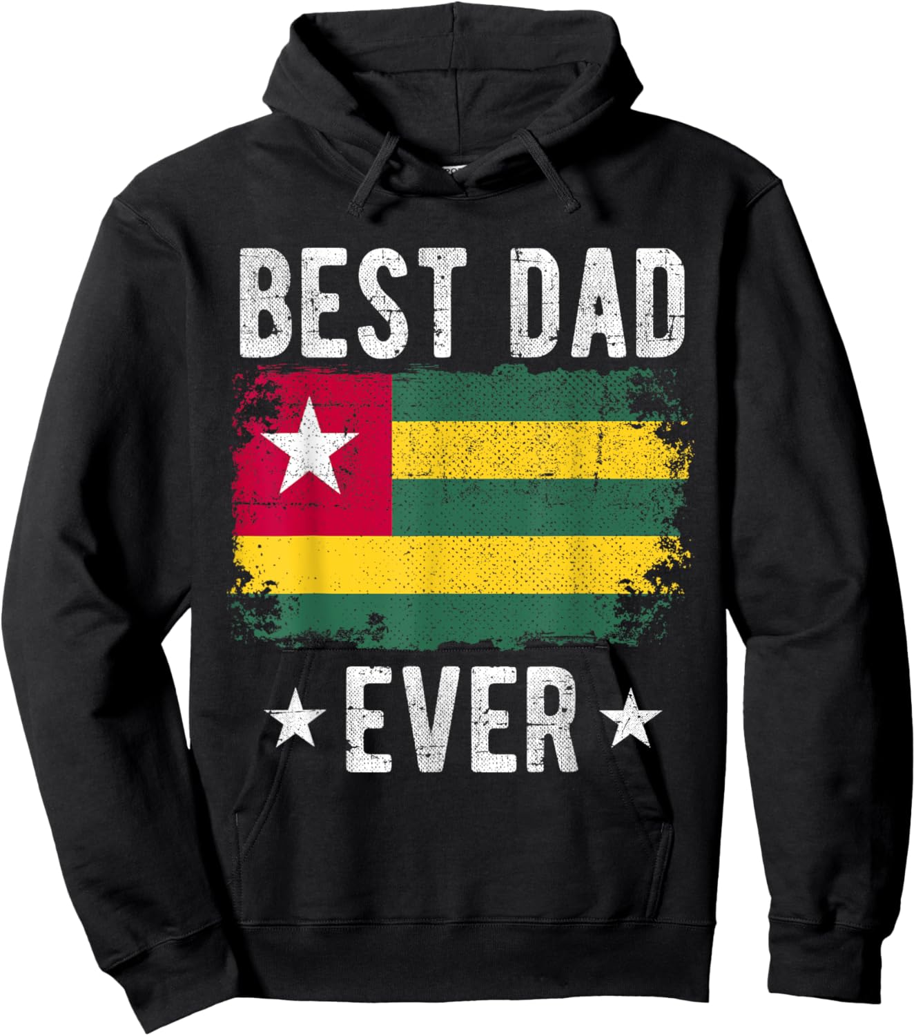 Best Dad Ever Togo Flag Best Togolese Dad Hoodie - Hoodie | Black