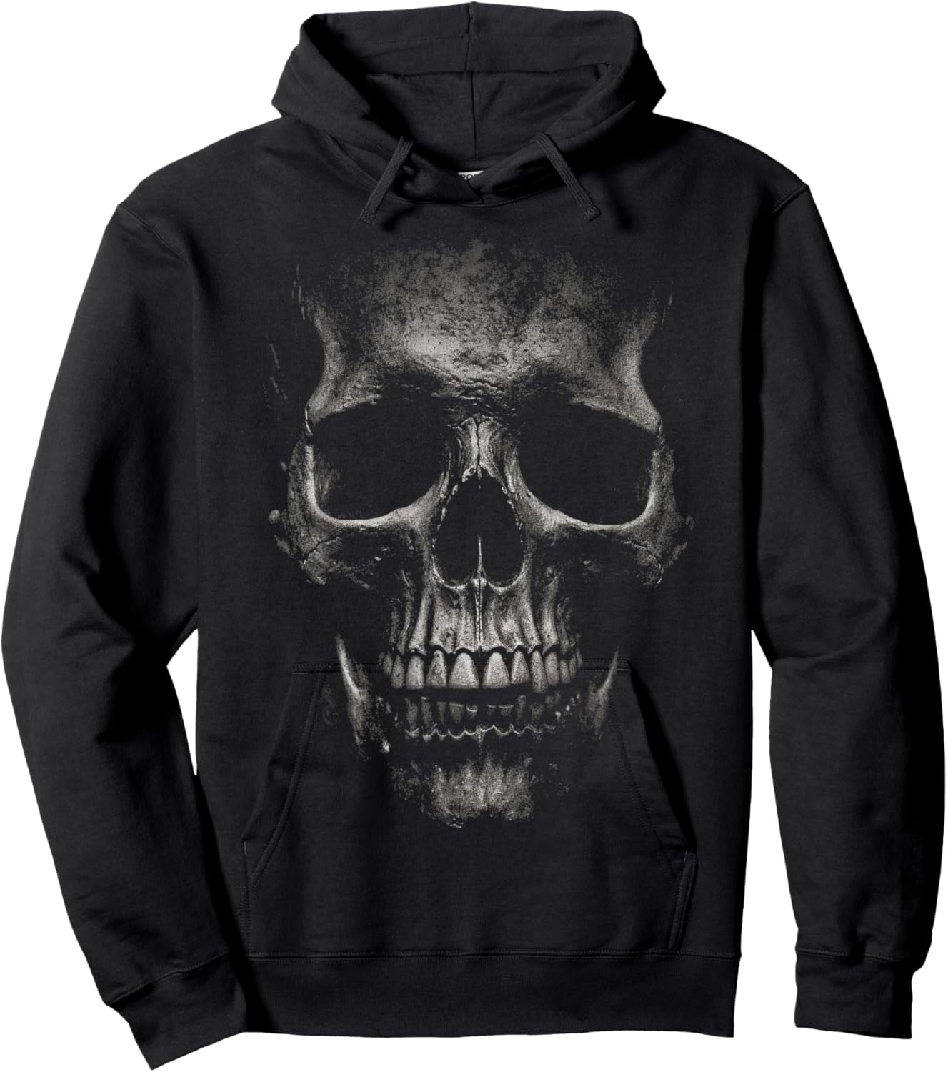 Noir Skull Graphic Hoodie - Hoodie | Black