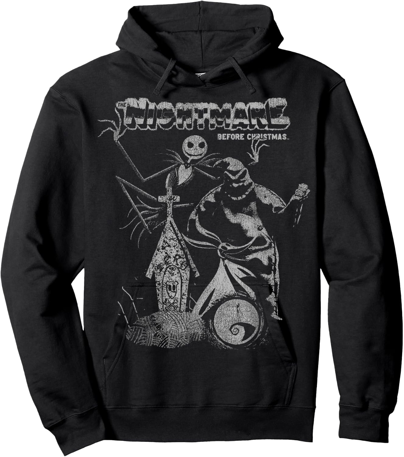 Disney The Nightmare Before Christmas Vintage Portrait Hoodie - Hoodie | Black