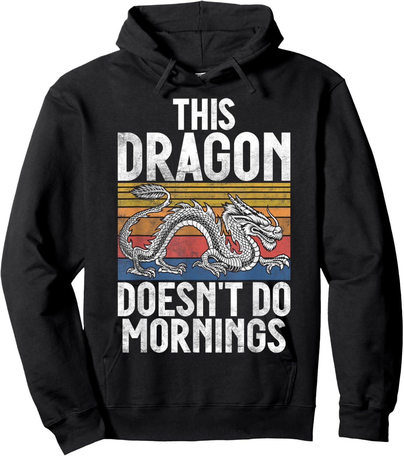 This Dragon doesnt do Mornings Dragon Hoodie - Hoodie | Black