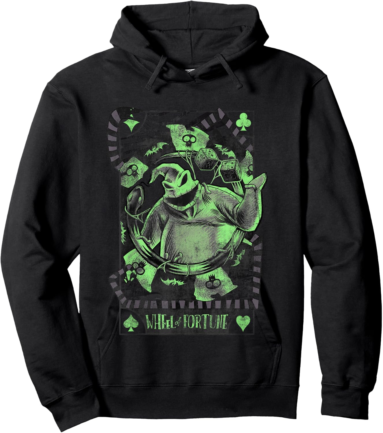 Disney The Nightmare Before Christmas Oogie Boogie Card Small Hoodie - Hoodie | Black