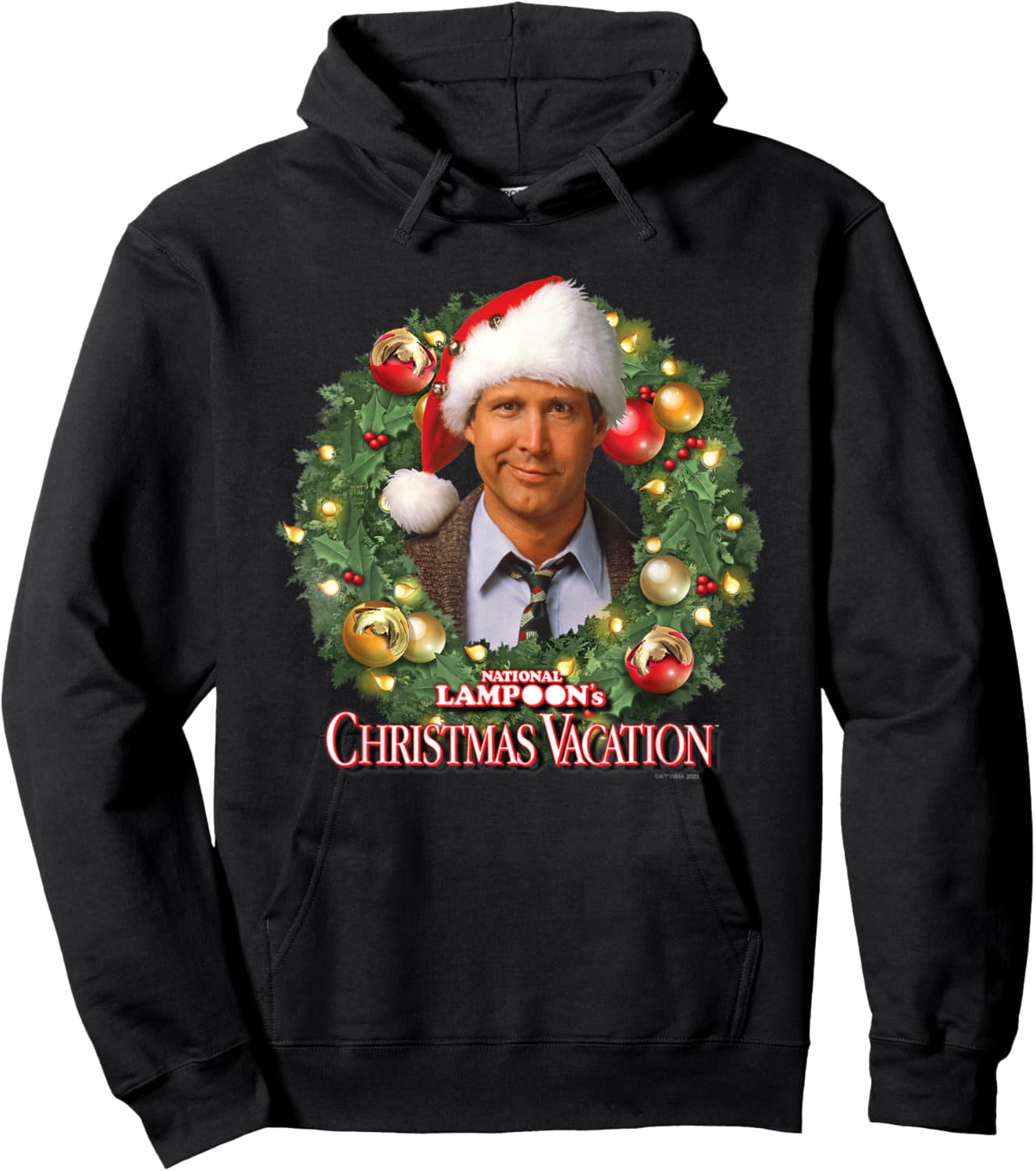 National Lampoon's Christmas Vacation - Wreath Hoodie - Hoodie | Black