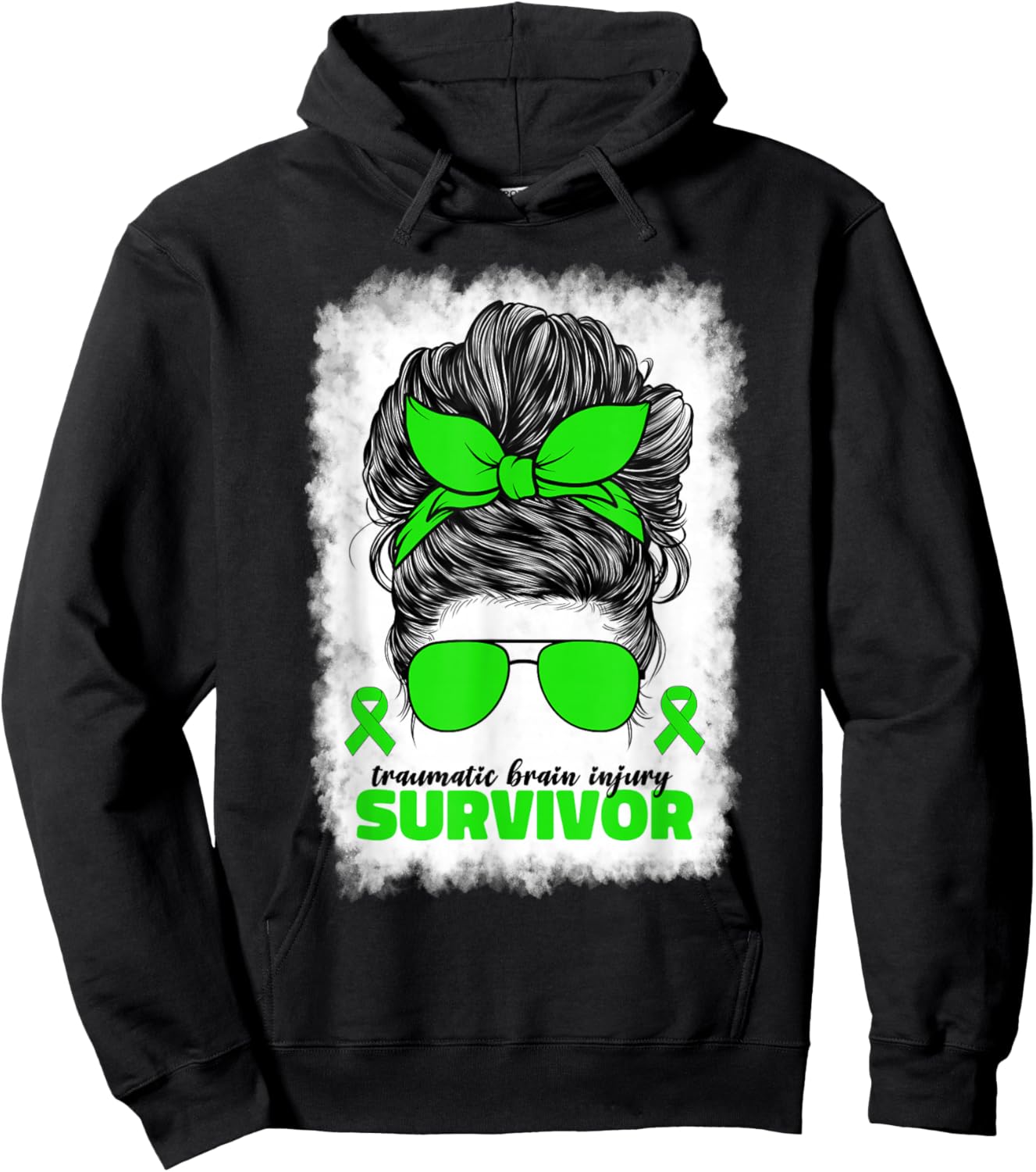 TBI Traumatic Brain Injury Survivor TBI Awareness Hoodie - Hoodie | Black