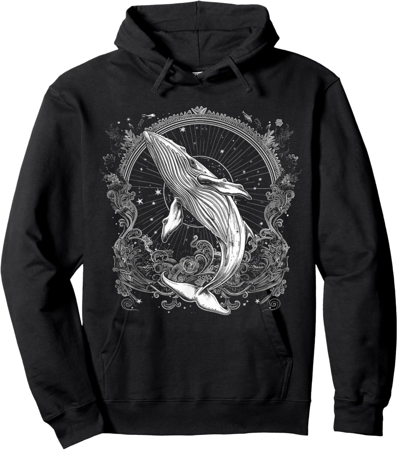 Blue Whale Humpback Whale Lover Hoodie - Hoodie | Black