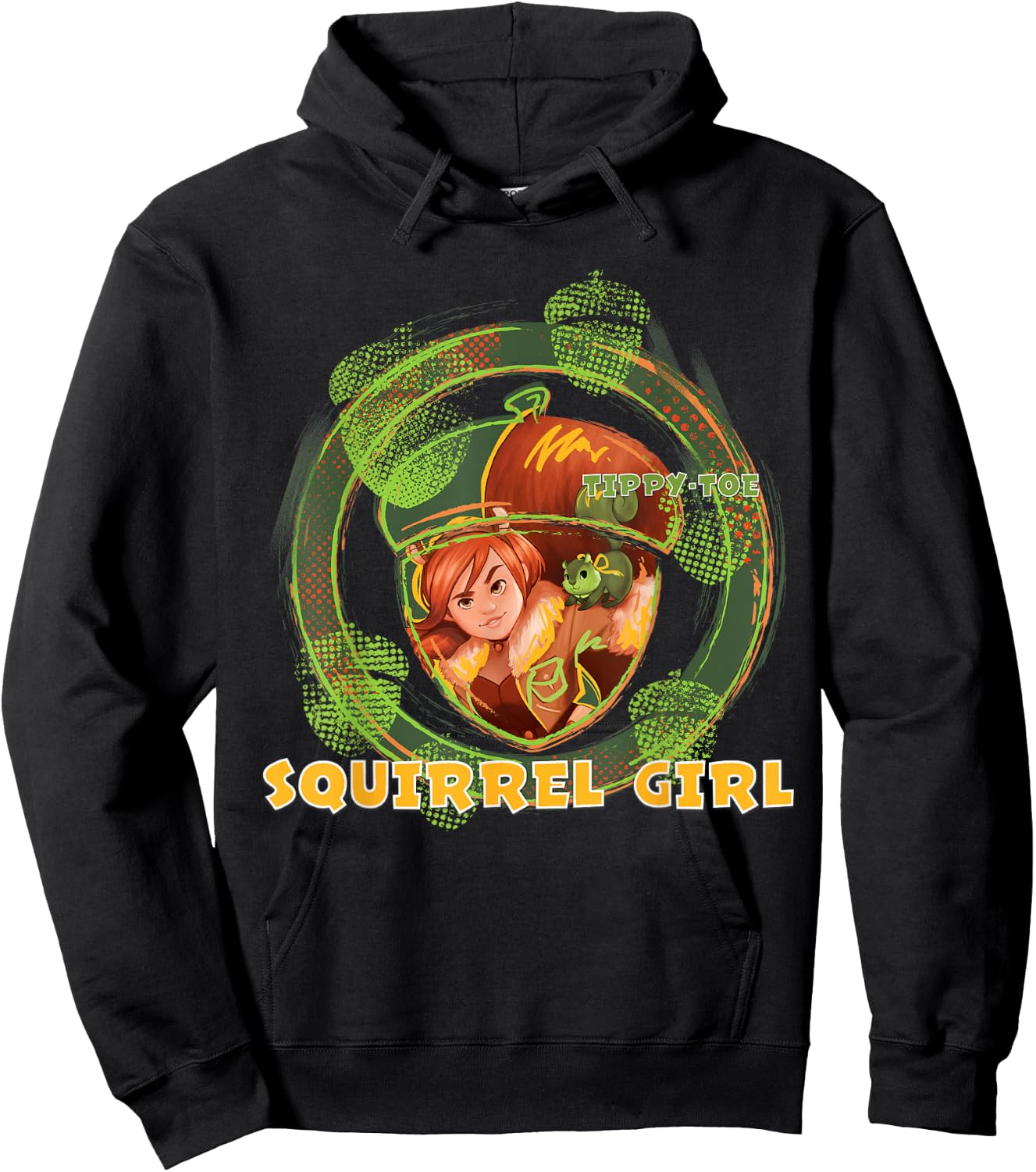 Marvel Rising secret Warriors Squirrel Girl Symbol Fill Hoodie - Hoodie | Black