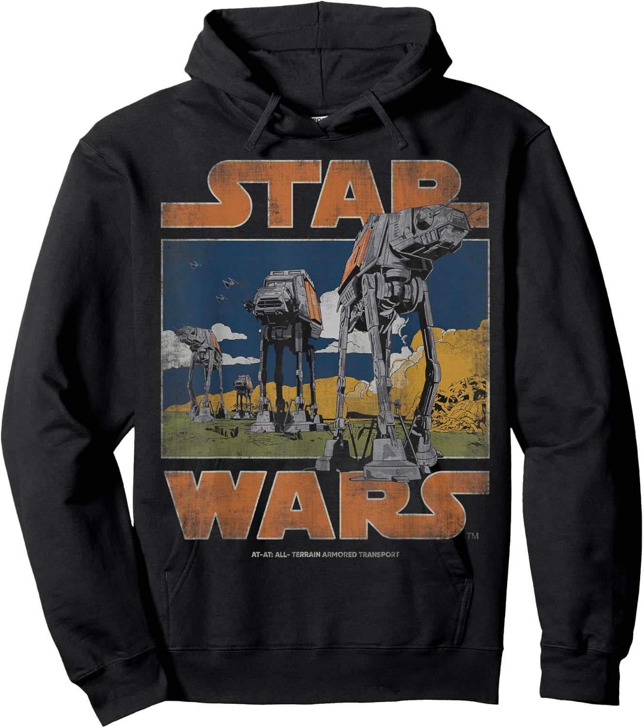 Star Wars AT-AT Walkers Vintage Hoodie - Hoodie | Black