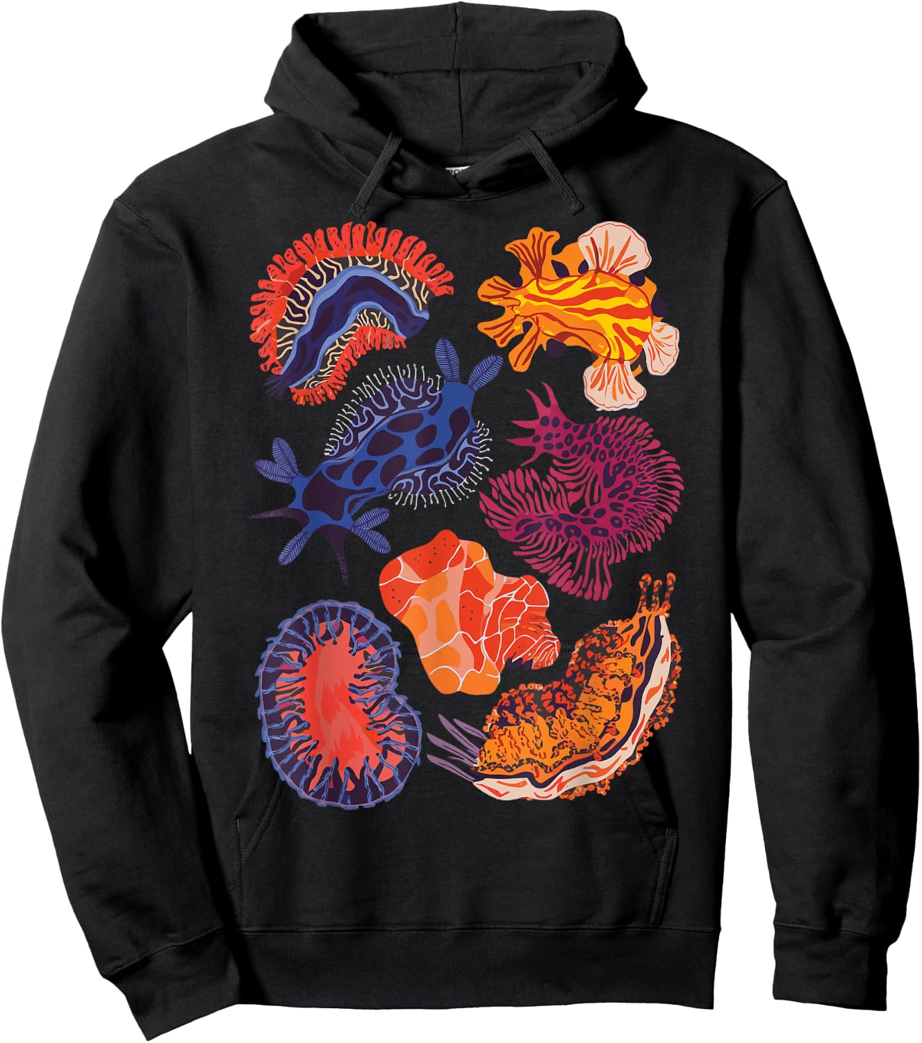 Sea Slugs Nudibranch Marine Animal Biologist Aquarist Hoodie - Hoodie | Black