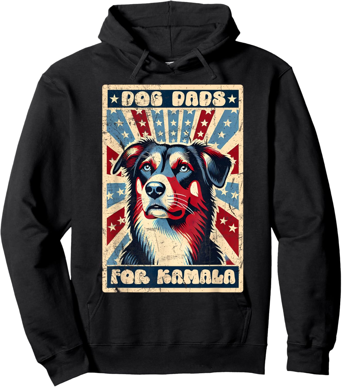 Dog Dads For Kamala, This Dog Dad Votes Kamala Harris Women Hoodie - Hoodie | Black