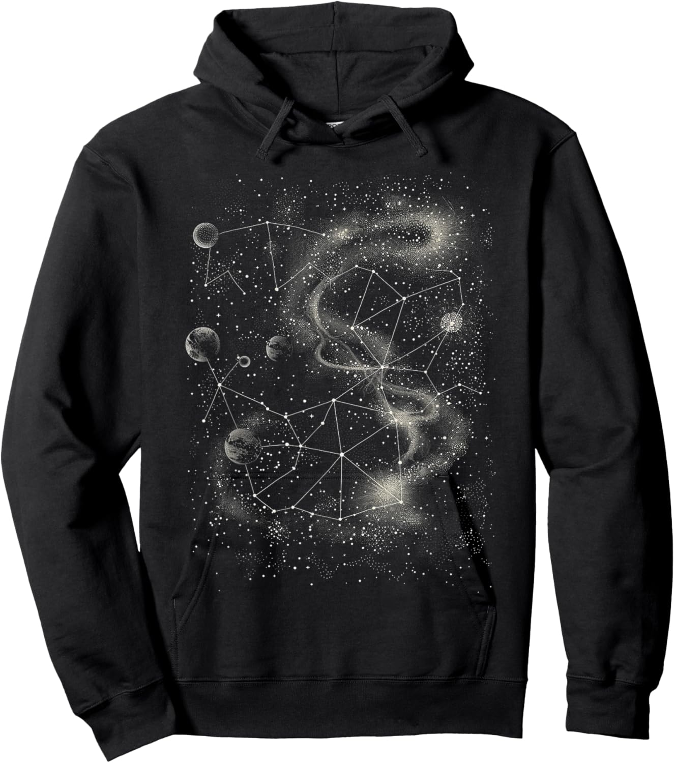 Constellation Dotwork Hoodie - Hoodie | Black