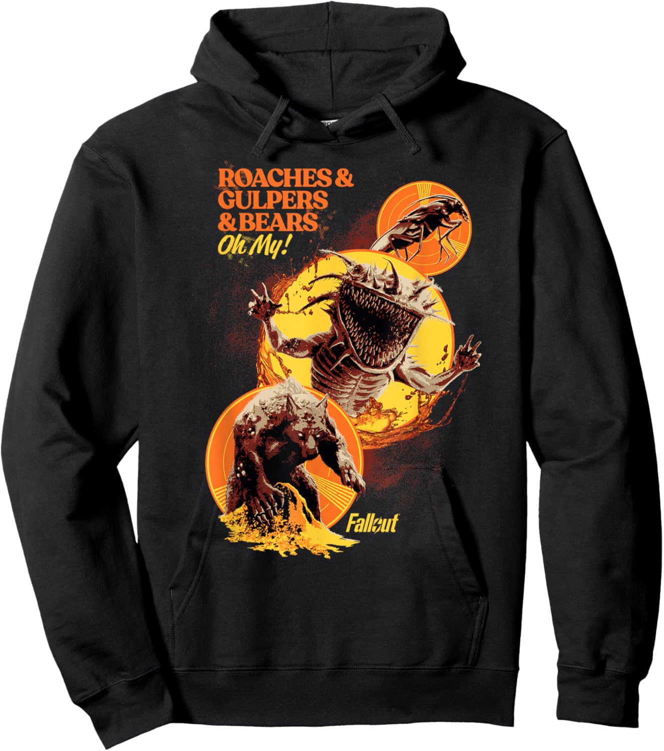 Fallout - Roaches & Gulpers & Bears Hoodie - Hoodie | Black