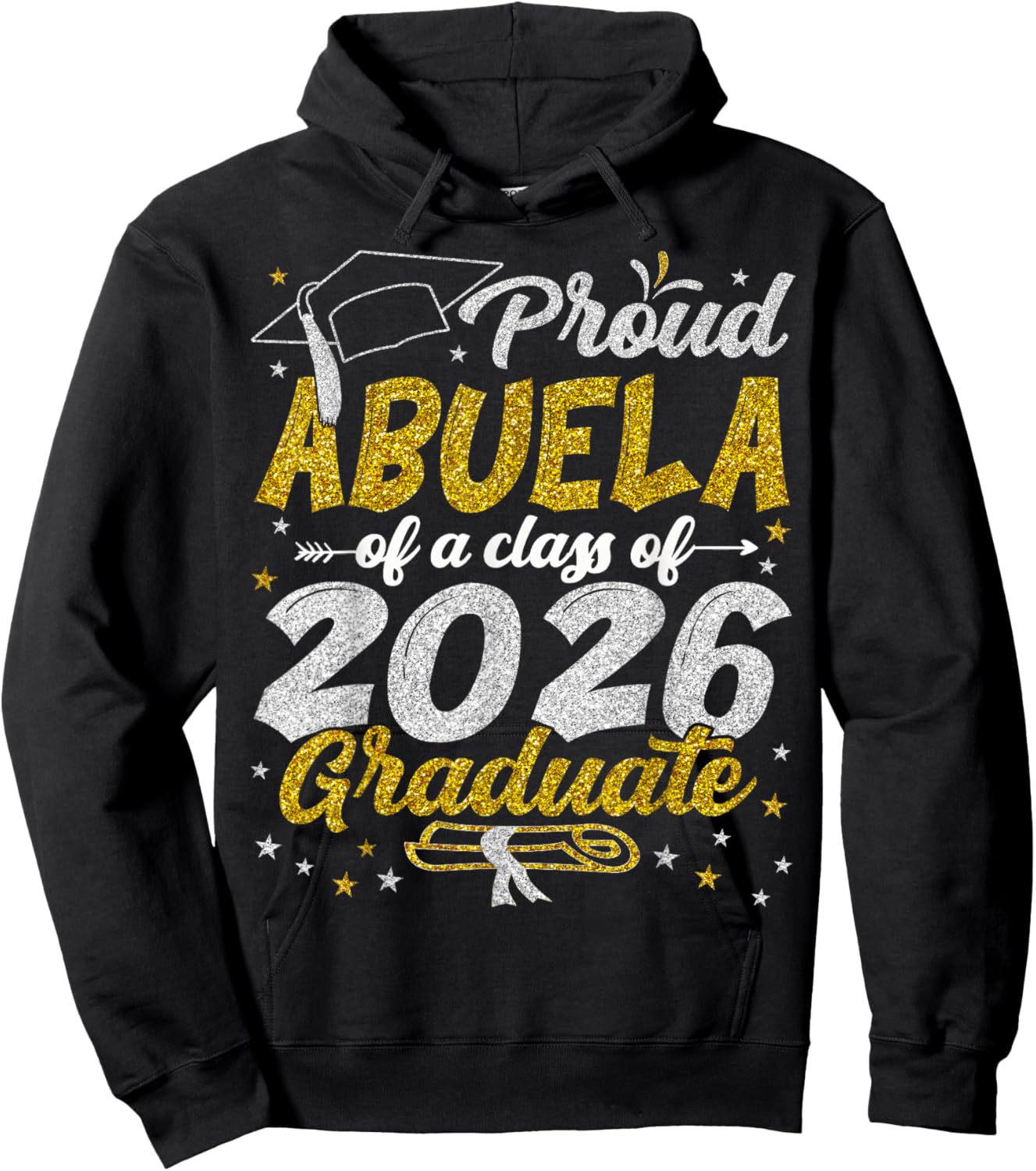 Proud Abuela of a Class of 2026 Graduate Graduation 2026 Hoodie - Hoodie | Black