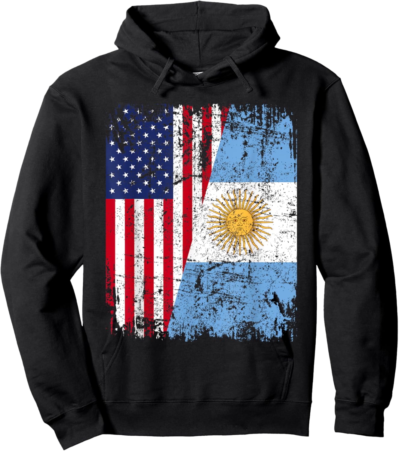 ARGENTINIAN American Flag | Men Women Kids | ARGENTINA Hoodie - Hoodie | Black