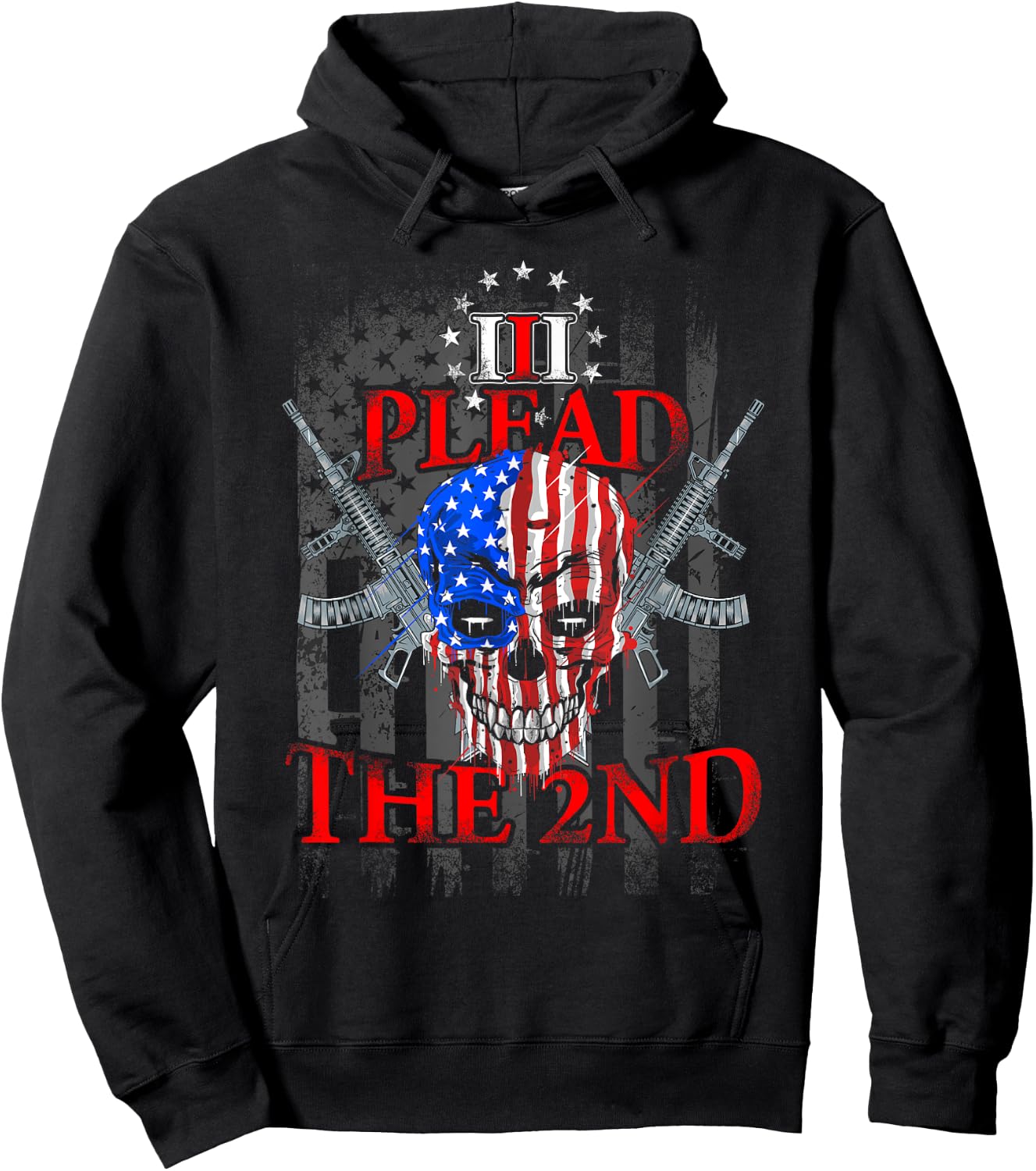 Second Amendment I Plead The 2nd Trump Gun Gift Hoodie - Hoodie | Black
