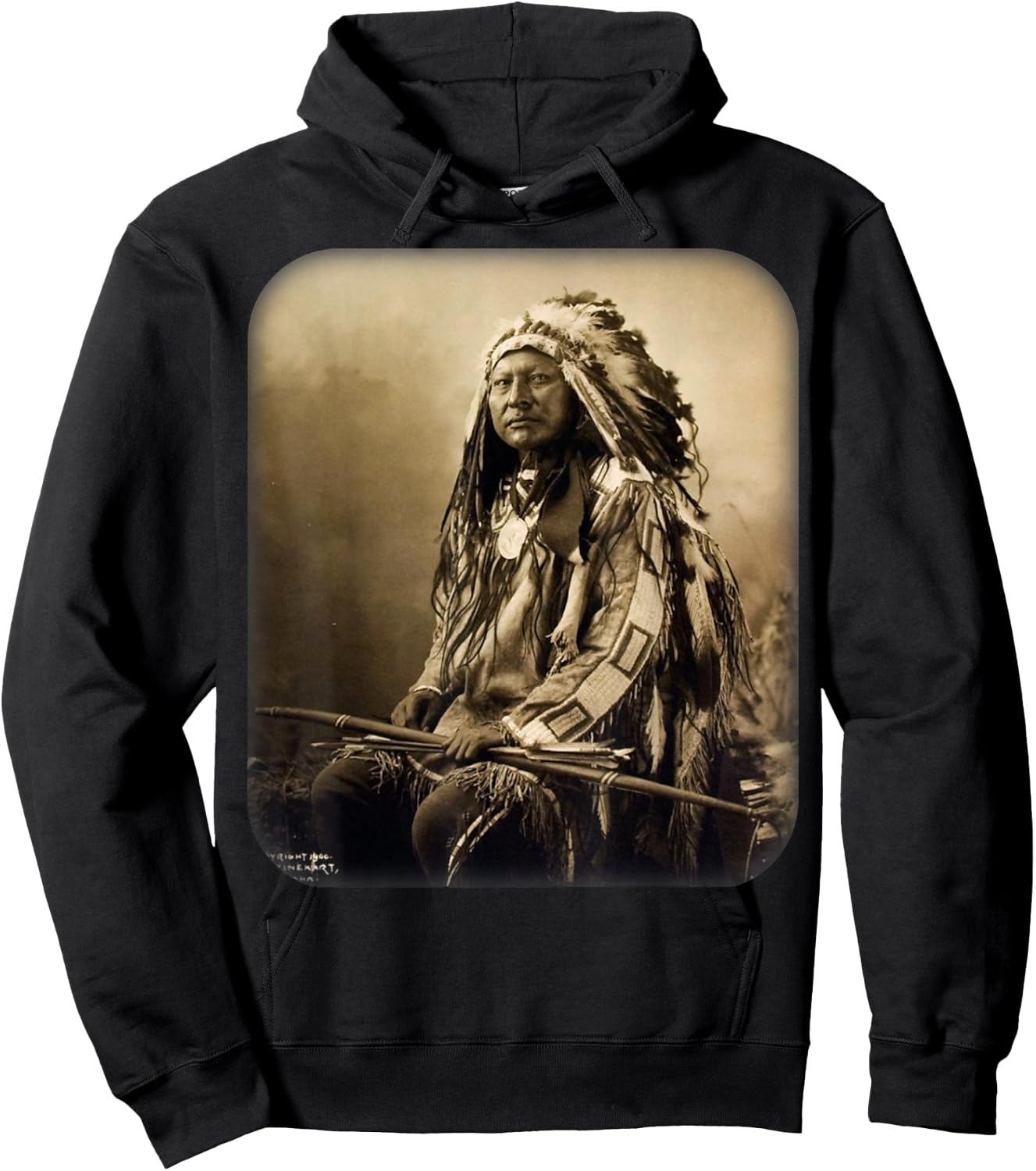 Chief Spotted Elk Lakota Sioux Native American Indian Hoodie - Hoodie | Black