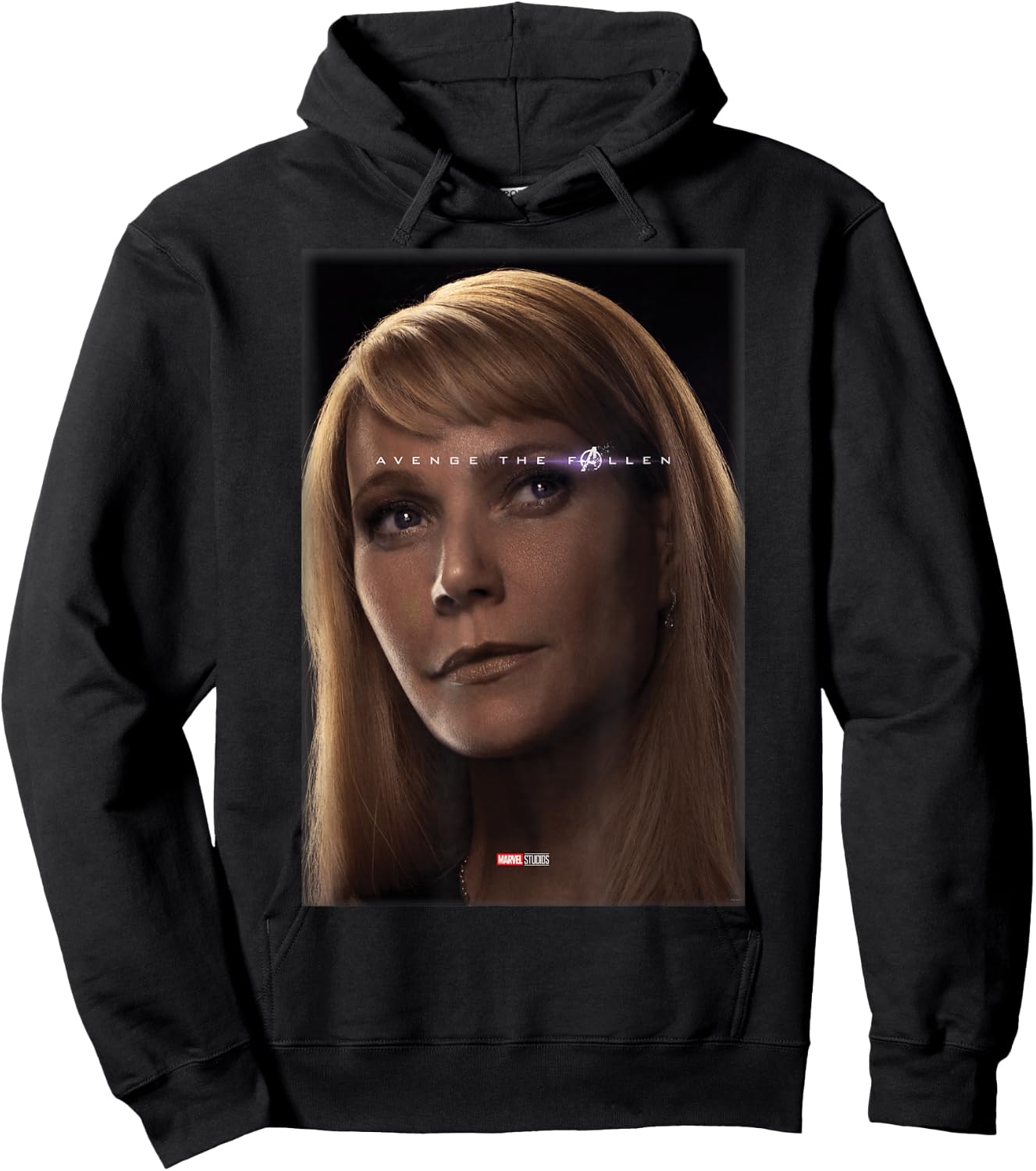 Marvel Avengers Endgame Pepper Potts Avenge The Fallen Hoodie - Hoodie | Black
