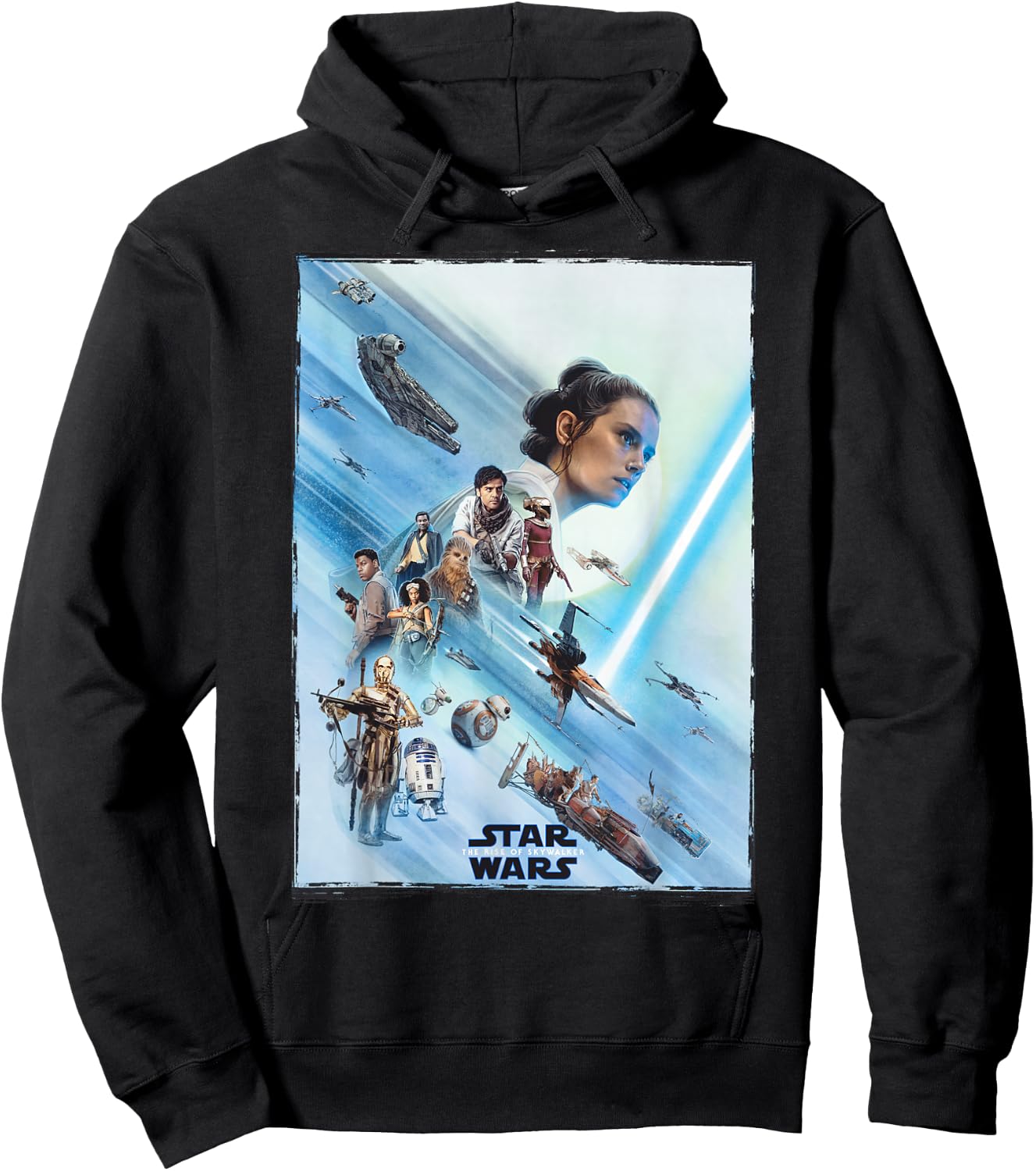 Star Wars The Rise of Skywalker Rey Poster Hoodie - Hoodie | Black