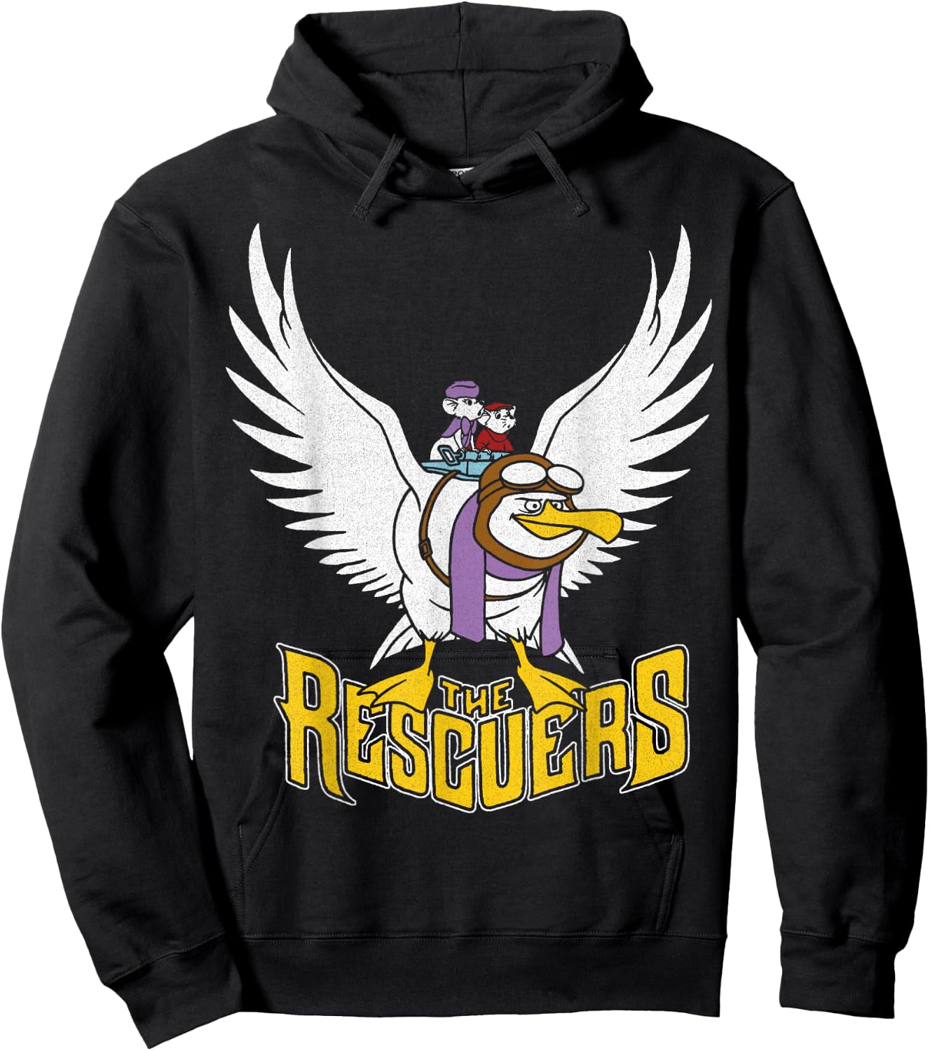Disney Rescuers Orville Flight Logo Graphic Hoodie - Hoodie | Black