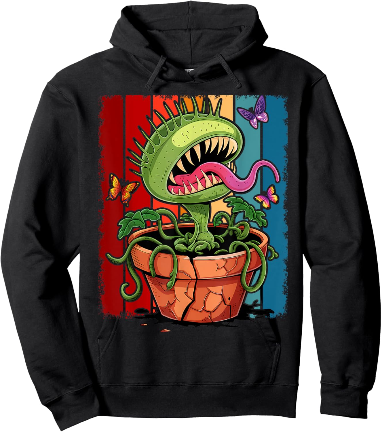 Venus Flytrap Monster Carnivorous Plant Carnivore Flower Hoodie - Hoodie | Black