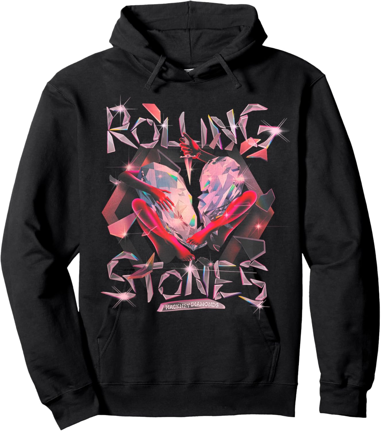 Official The Rolling Stones Exclusive Hackney Diamonds Hoodie - Hoodie | Black