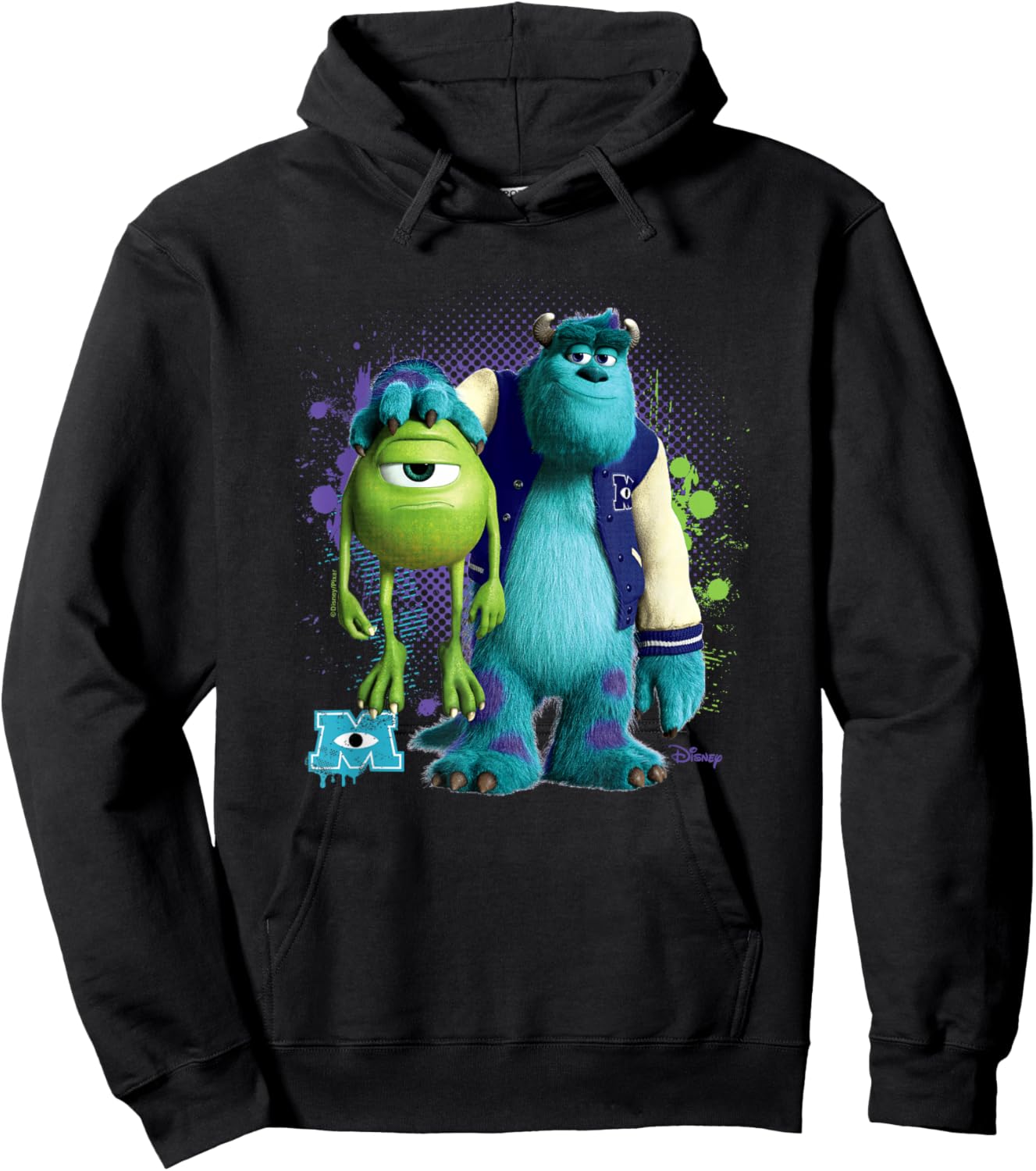 Monsters Inc - Mike & Sulley Hoodie - Hoodie | Black