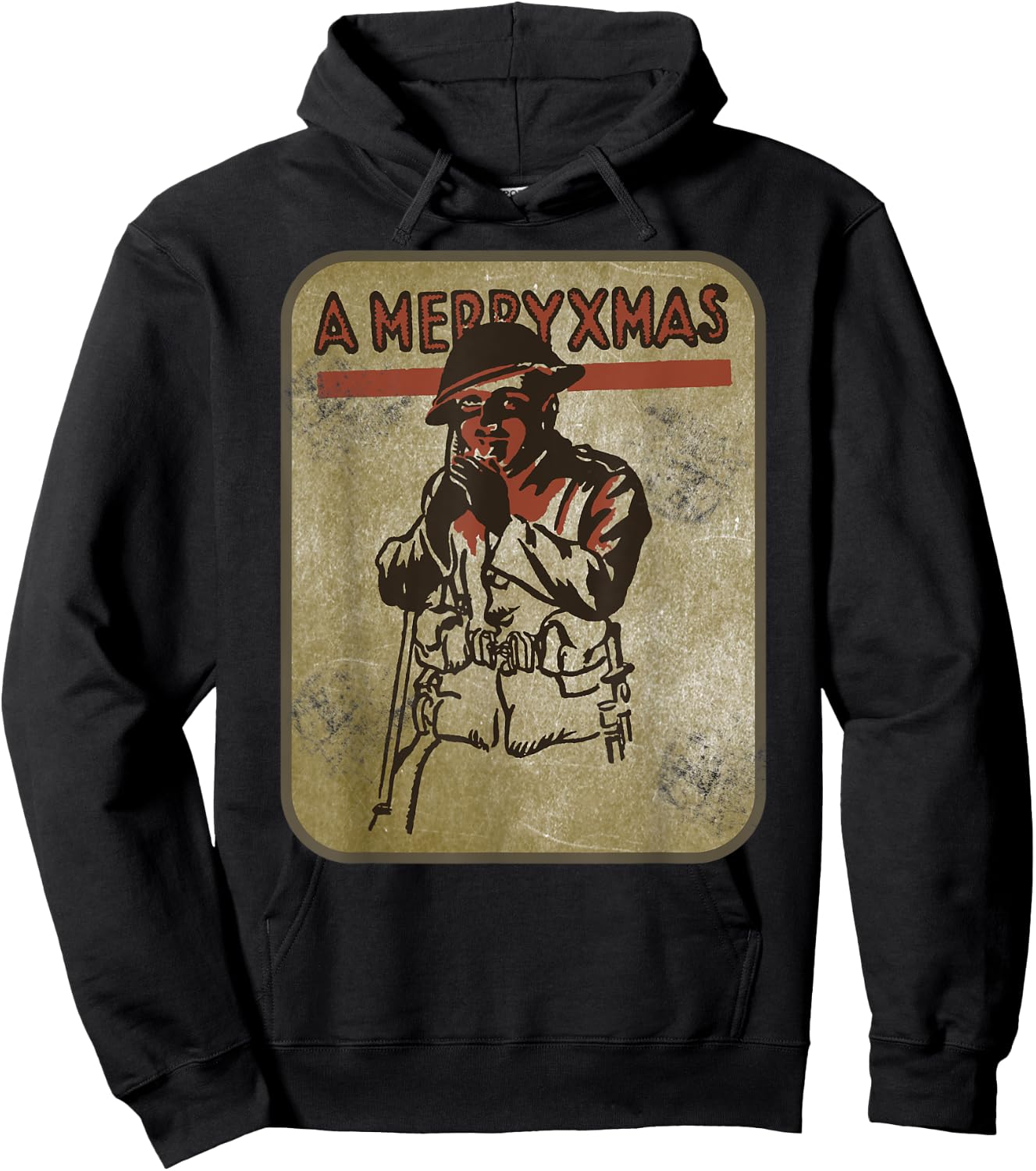 WW1 British Soldier First World War Christmas Xmas Gift Hoodie - Hoodie | Black