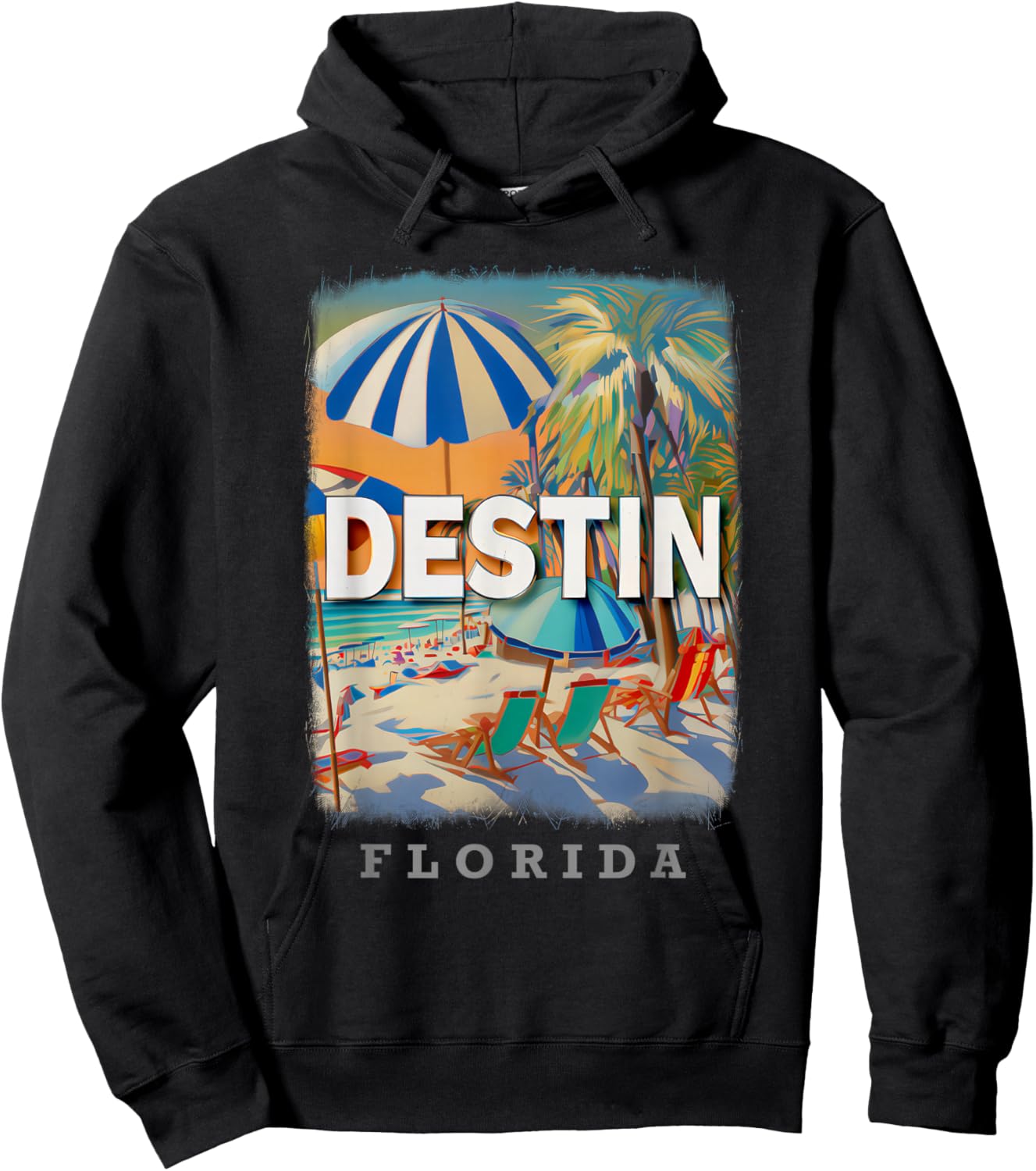 Destin Florida FL Beach Bliss SD821 Hoodie - Hoodie | Black