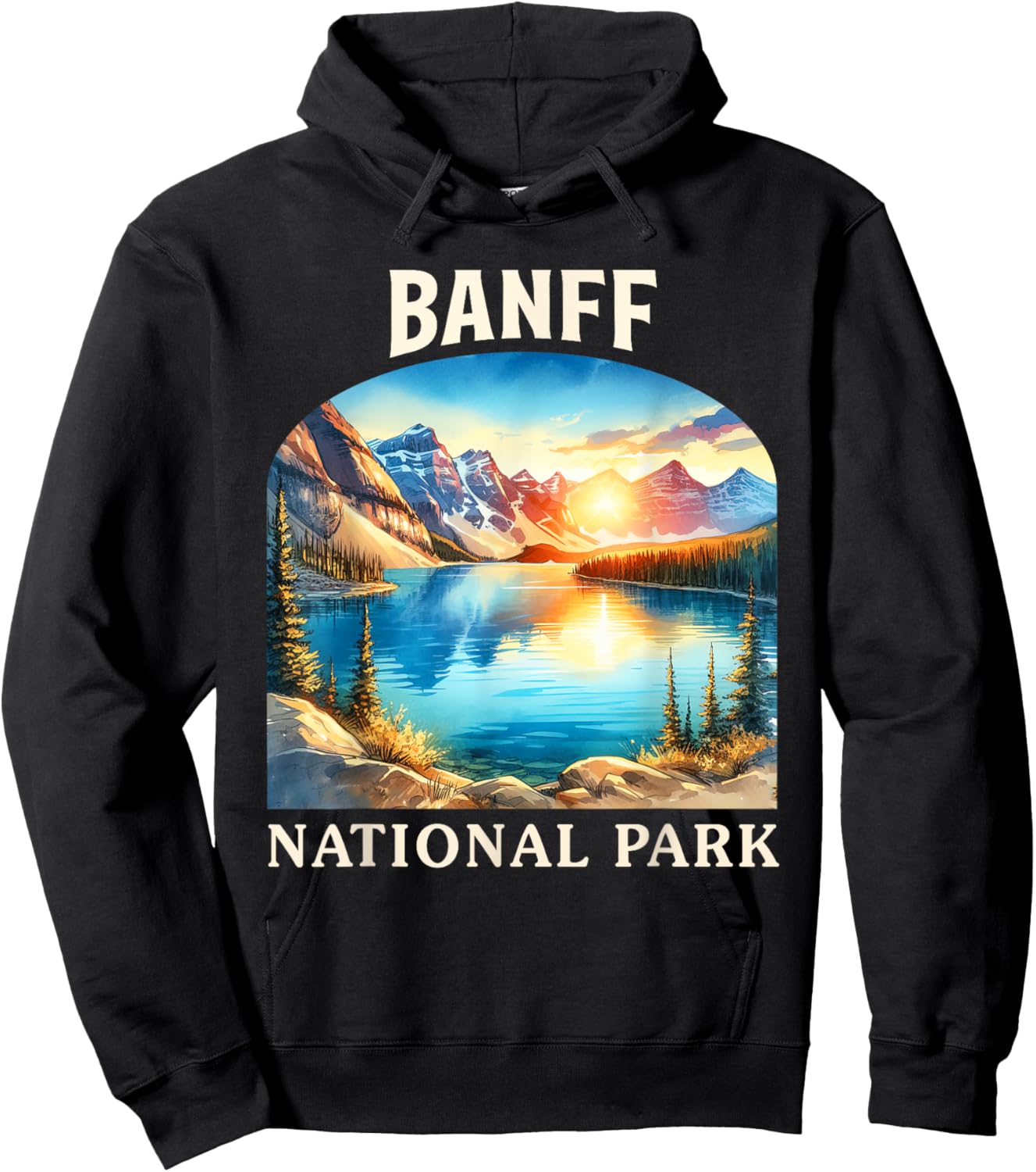 Banff National Park Canada Travel Nature Exploring Trip Hoodie - Hoodie | Black