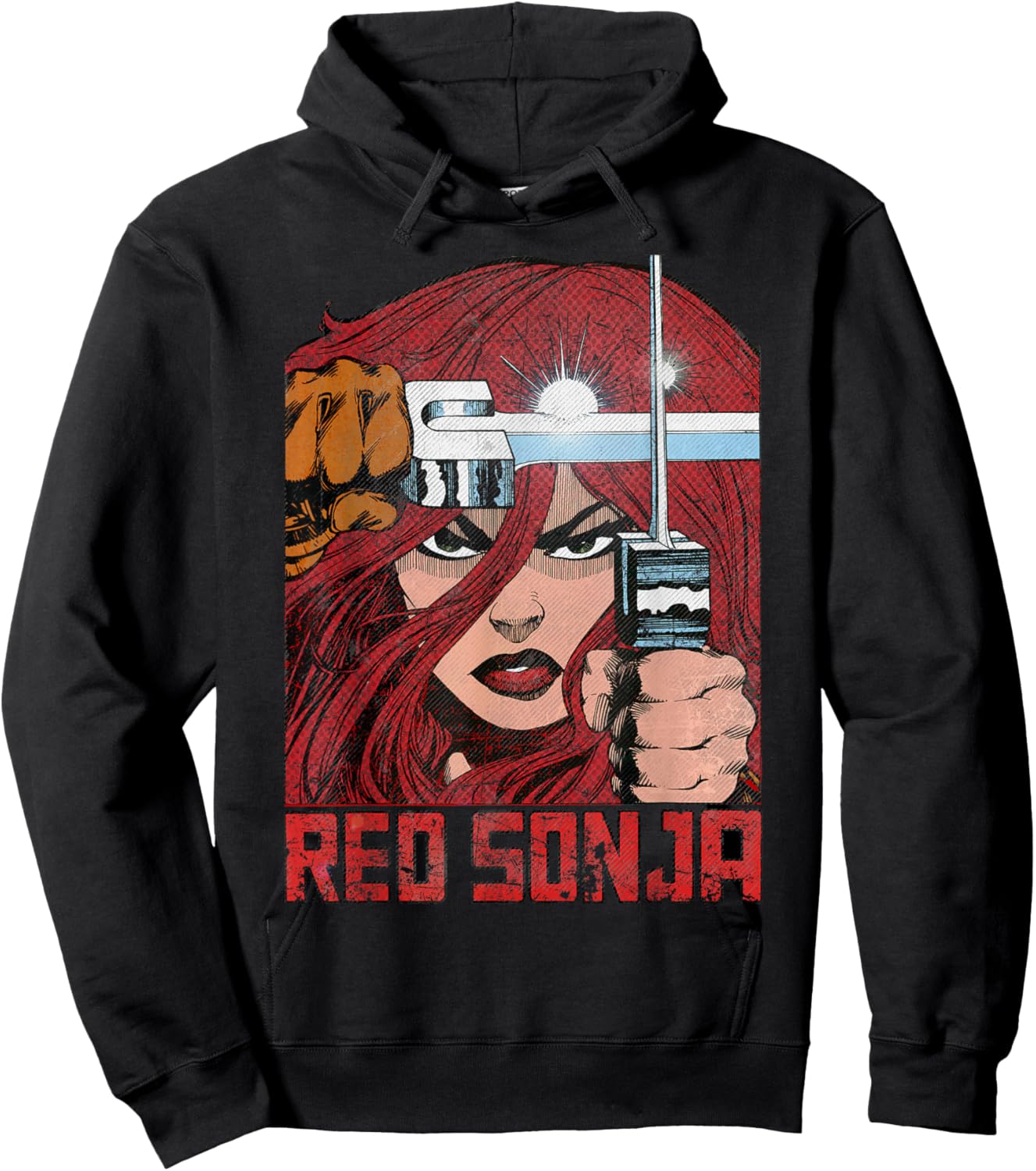 Walter Simonson Comic Legends Redhead Warrior Art Hoodie - Hoodie | Black