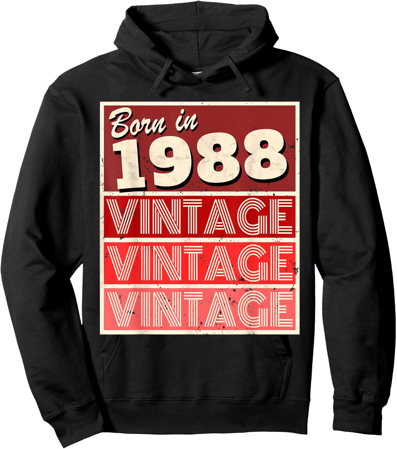 Born in 1988 Birthday Gift Hoodie - Hoodie | Black