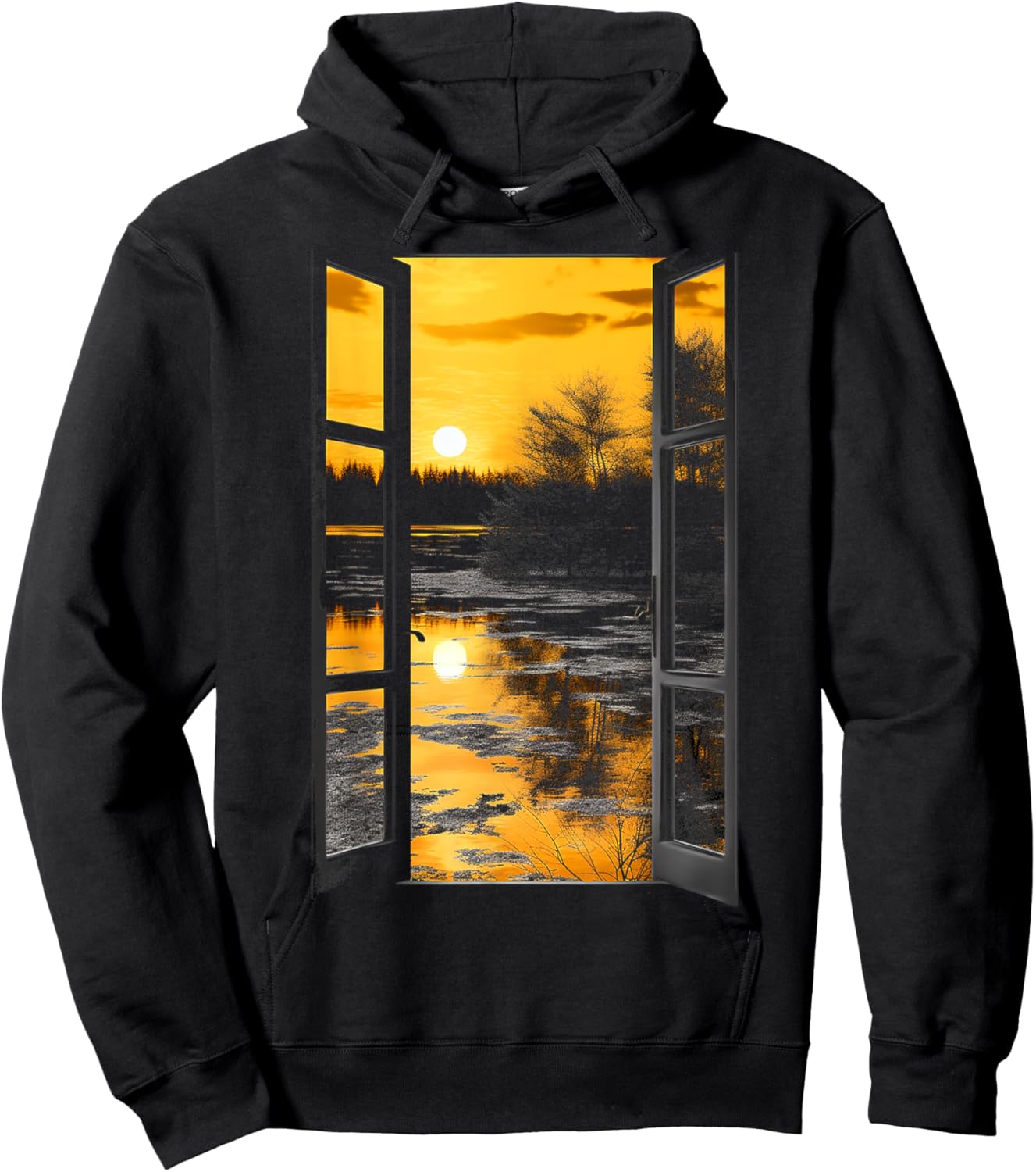 Nature Colorful Artwork Drawing Tree Art Graphic Hoodie - Hoodie | Black
