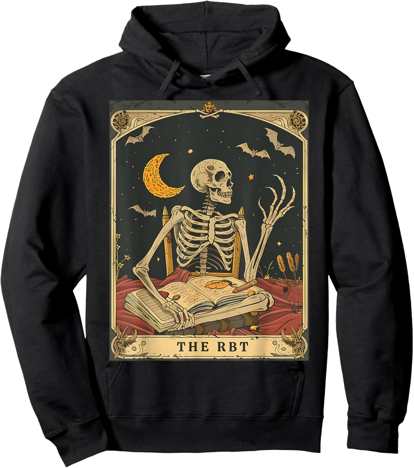 RBT Tarot Card Funny Skeleton Behavior Analyst Halloween Hoodie - Hoodie | Black