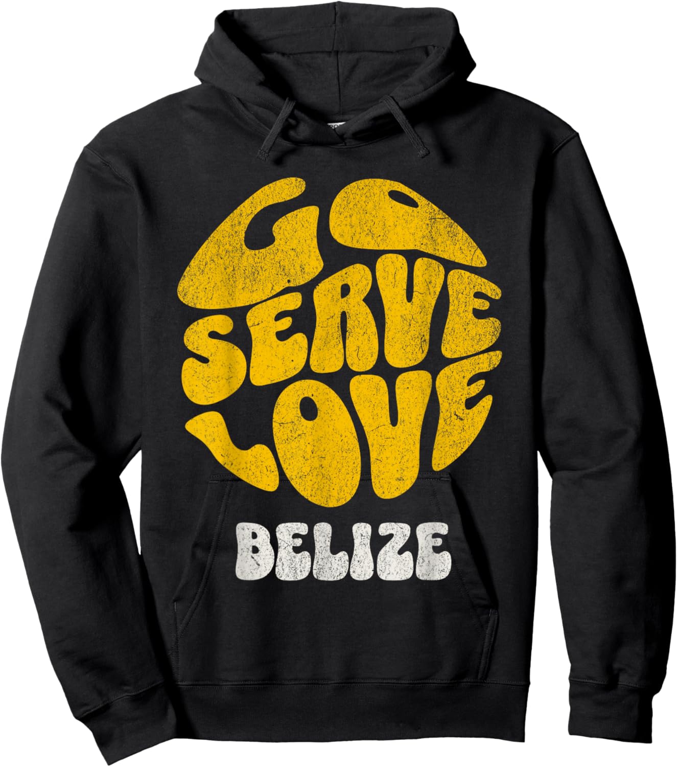 Go Serve Love Belize Missions Trip Team Gospel Hoodie - Hoodie | Black