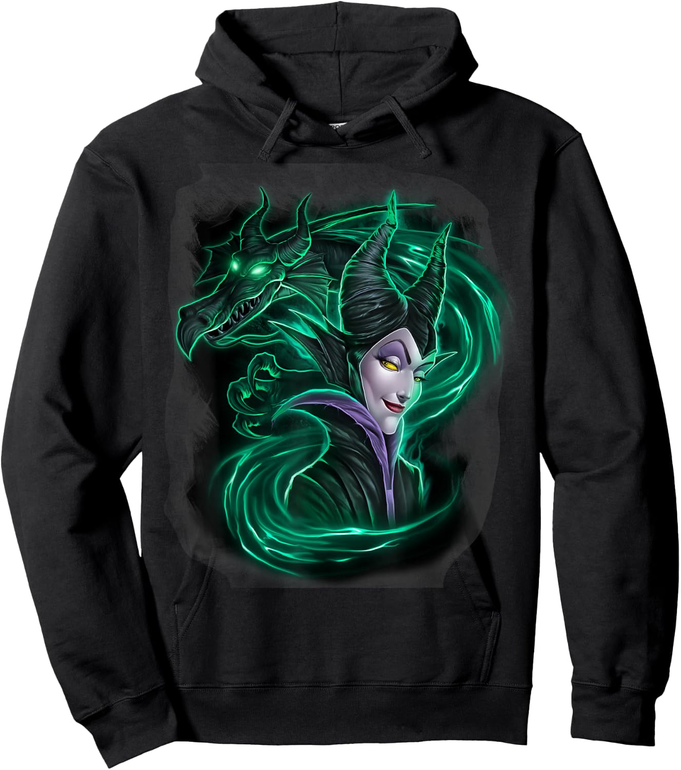 Disney Sleeping Beauty Maleficent Dark Magic Graphic Hoodie - Hoodie | Black