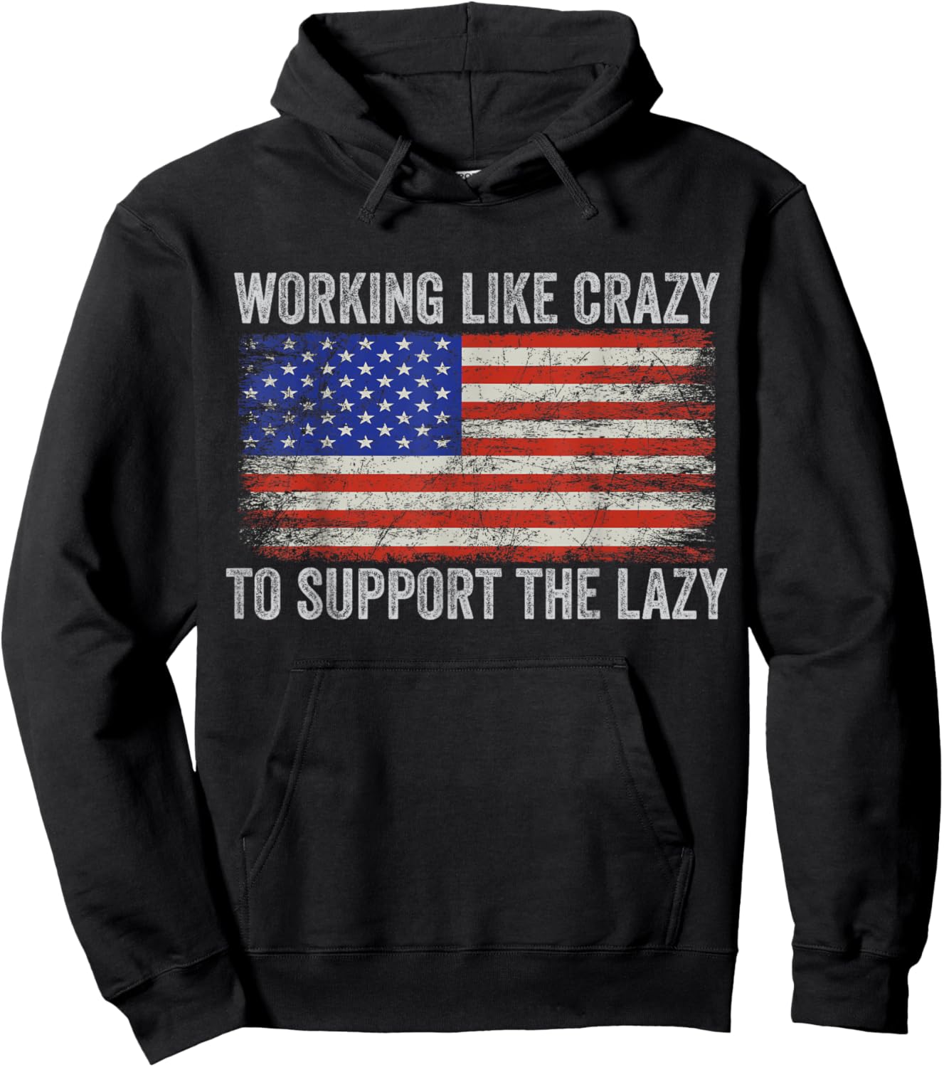 working Like Crazy To Support The Lazy Hoodie - Hoodie | Black