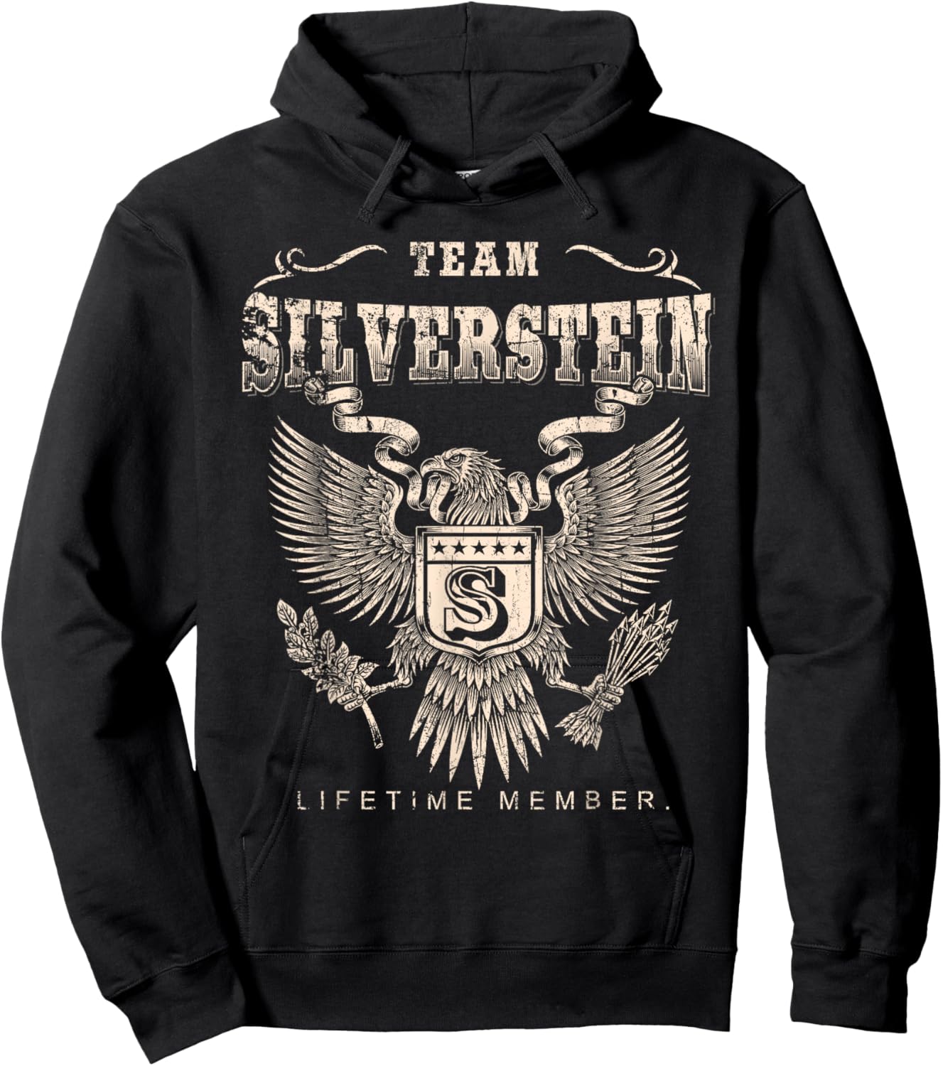 Team Silverstein Lifetime Member - Silverstein Last Name Hoodie - Hoodie | Black