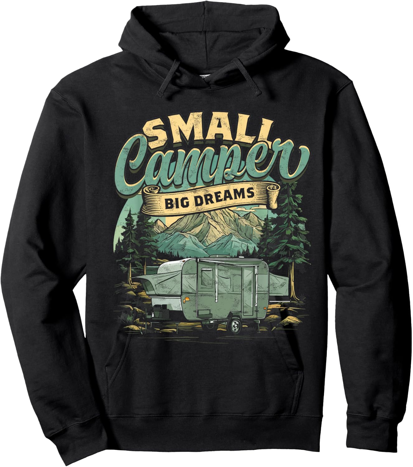 Pop Up Camping Pop Up Trailer Pop Up Camper Hoodie - Hoodie | Black